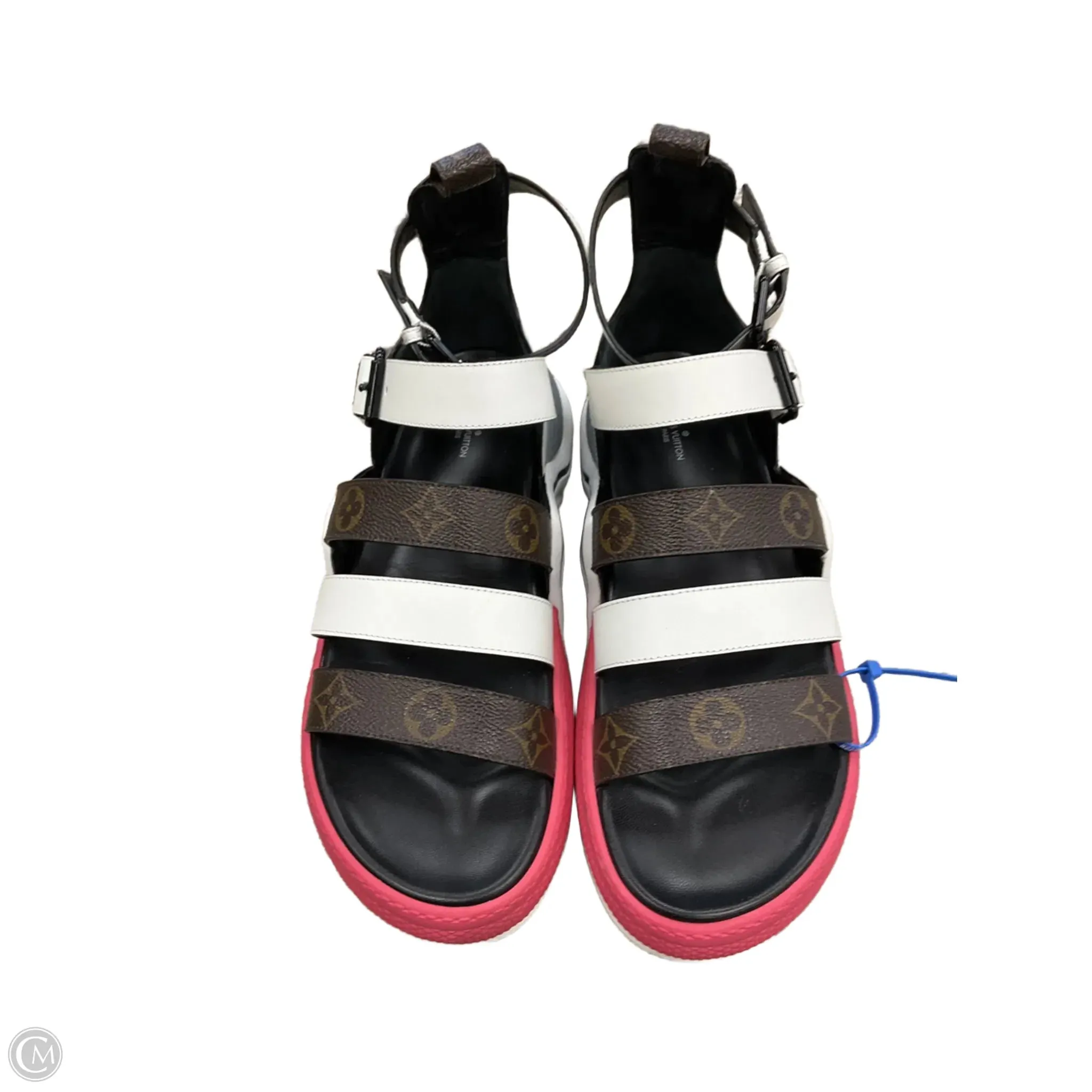 Sandals Luxury Designer By Louis Vuitton In Multi-colored, Size: 9.5
