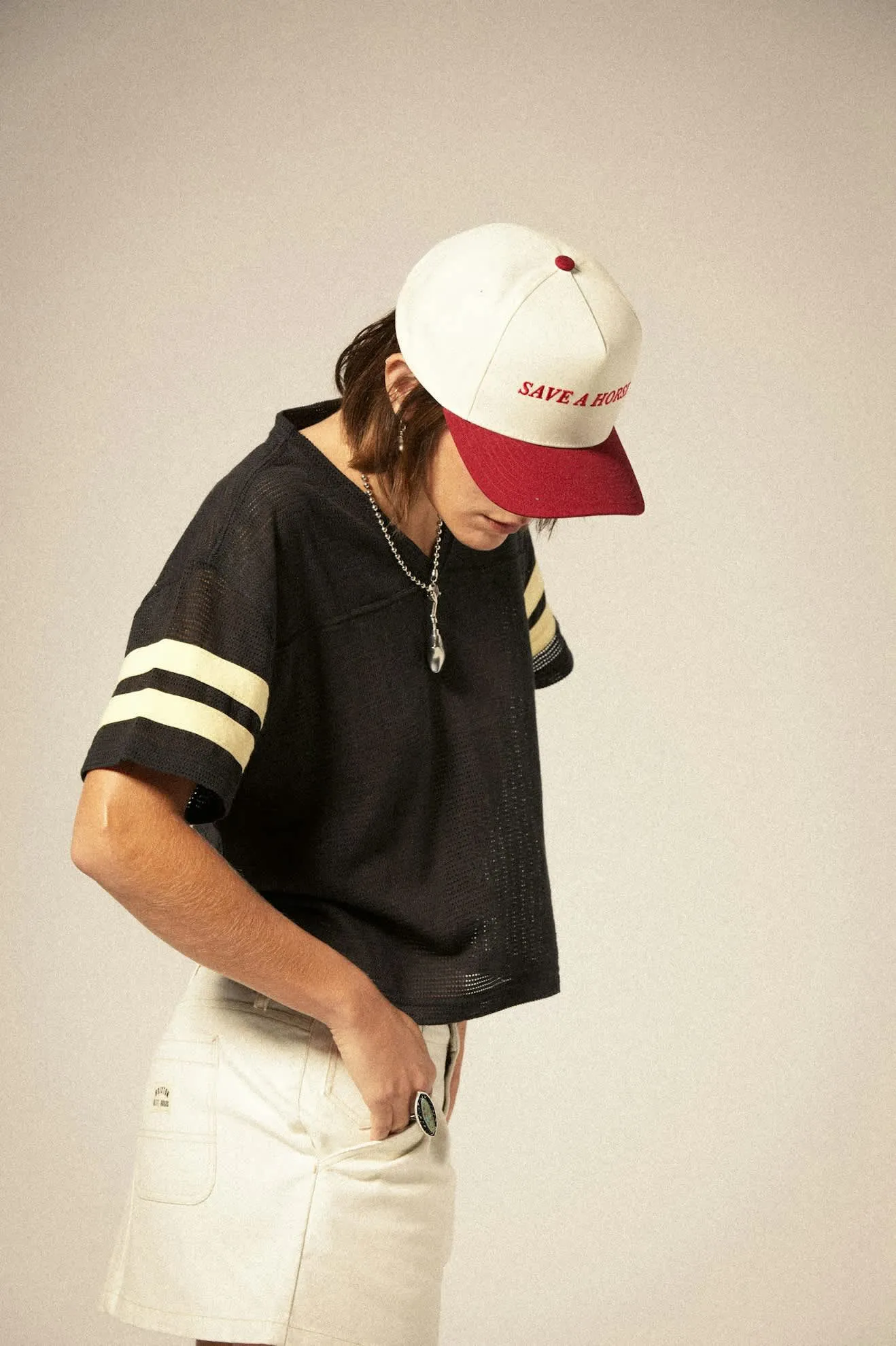 Save A Horse Netplus Snapback - Crimson/Off White Brixton