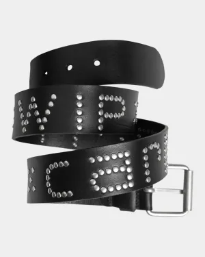 Script Studs Belt | Black / Silver Carhartt WIP
