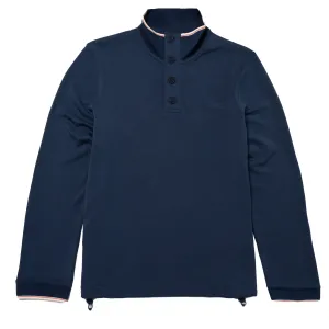 Sealskinz Saxthorpe Funnel Neck 1/2 Button top Navy