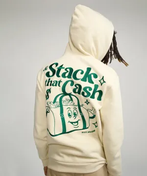 Secure the Bag Heavy Weight Embroidered Hoodie - Bone
