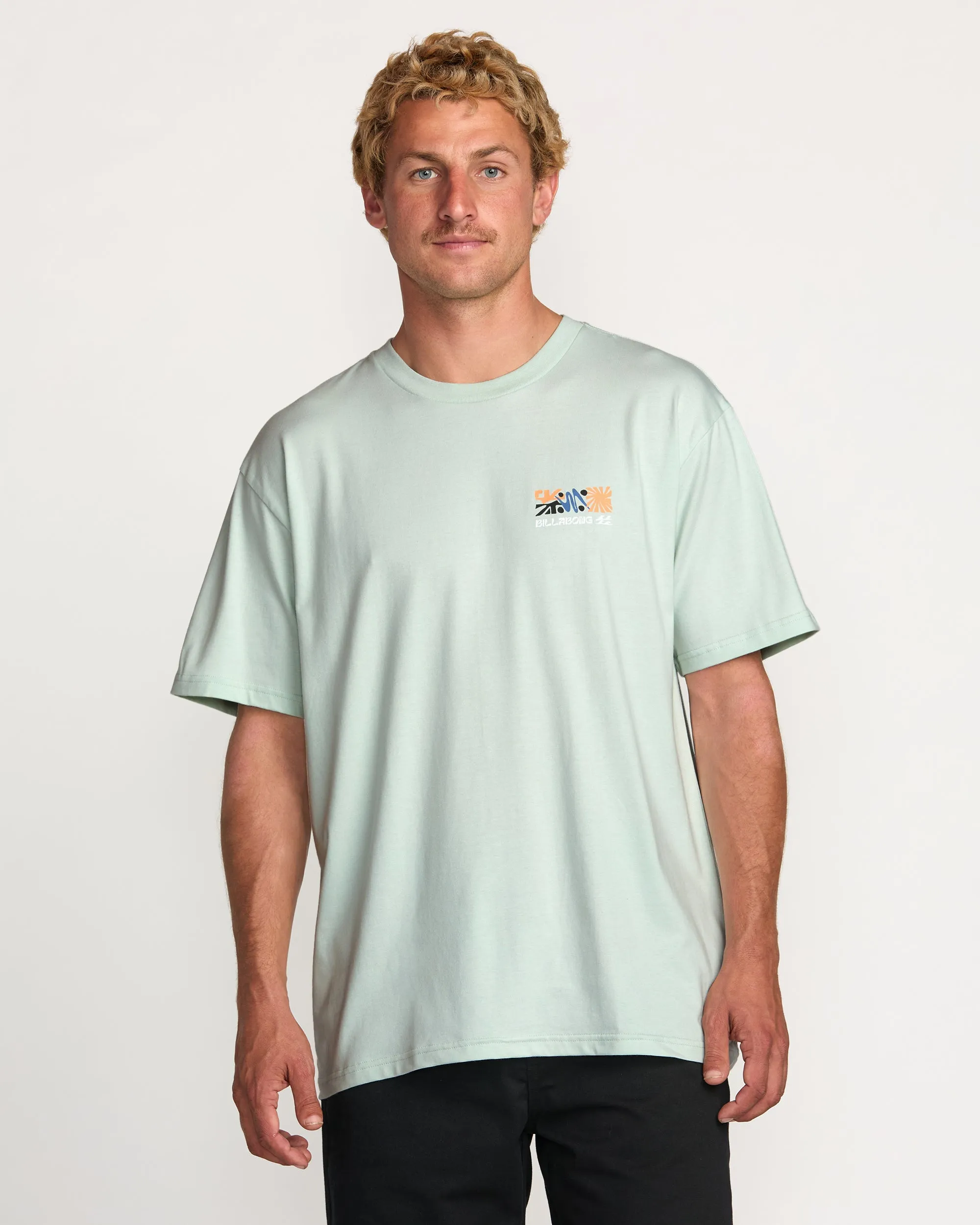 Segment Regular Tee - Ash Blue Billabong