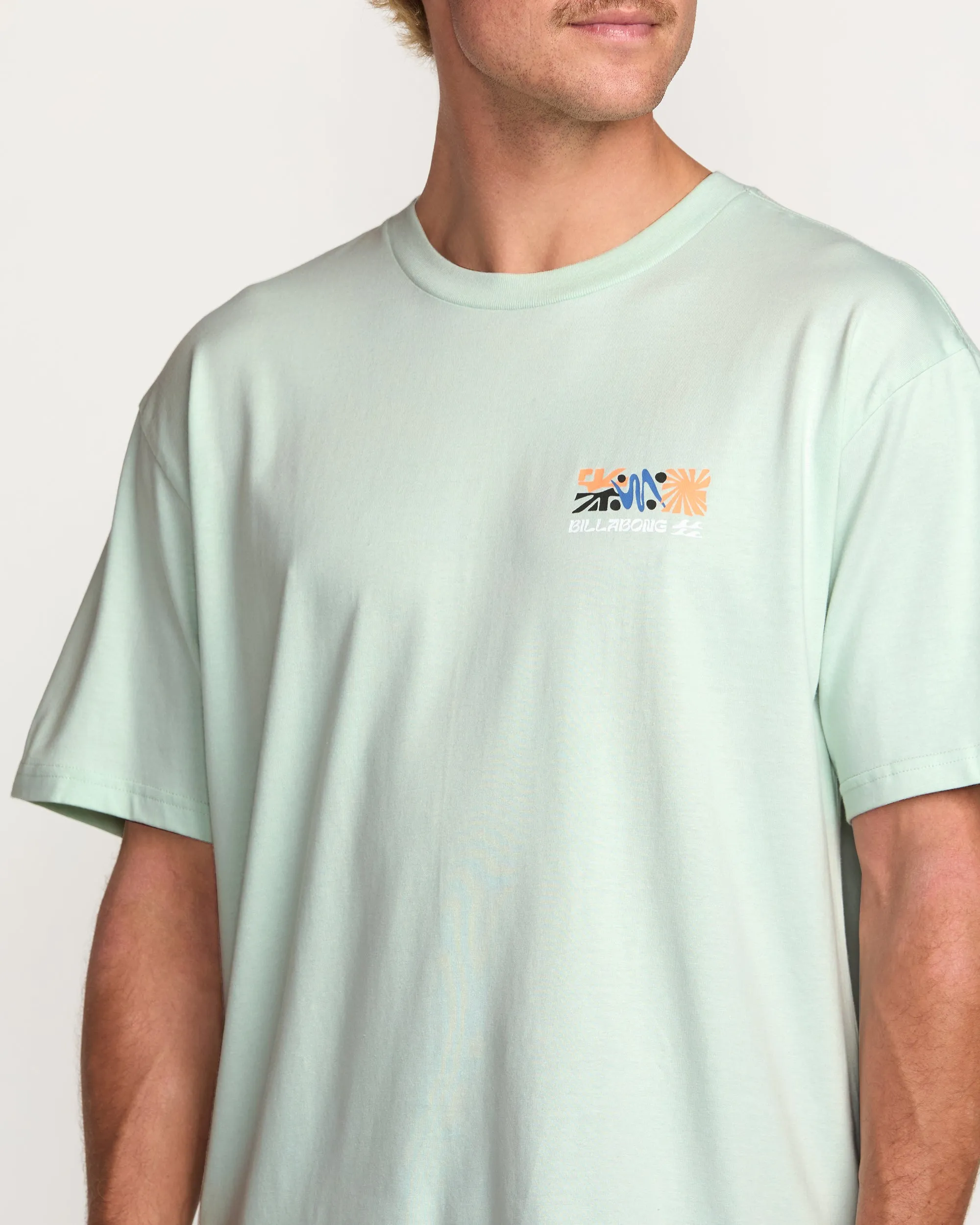 Segment Regular Tee - Ash Blue Billabong