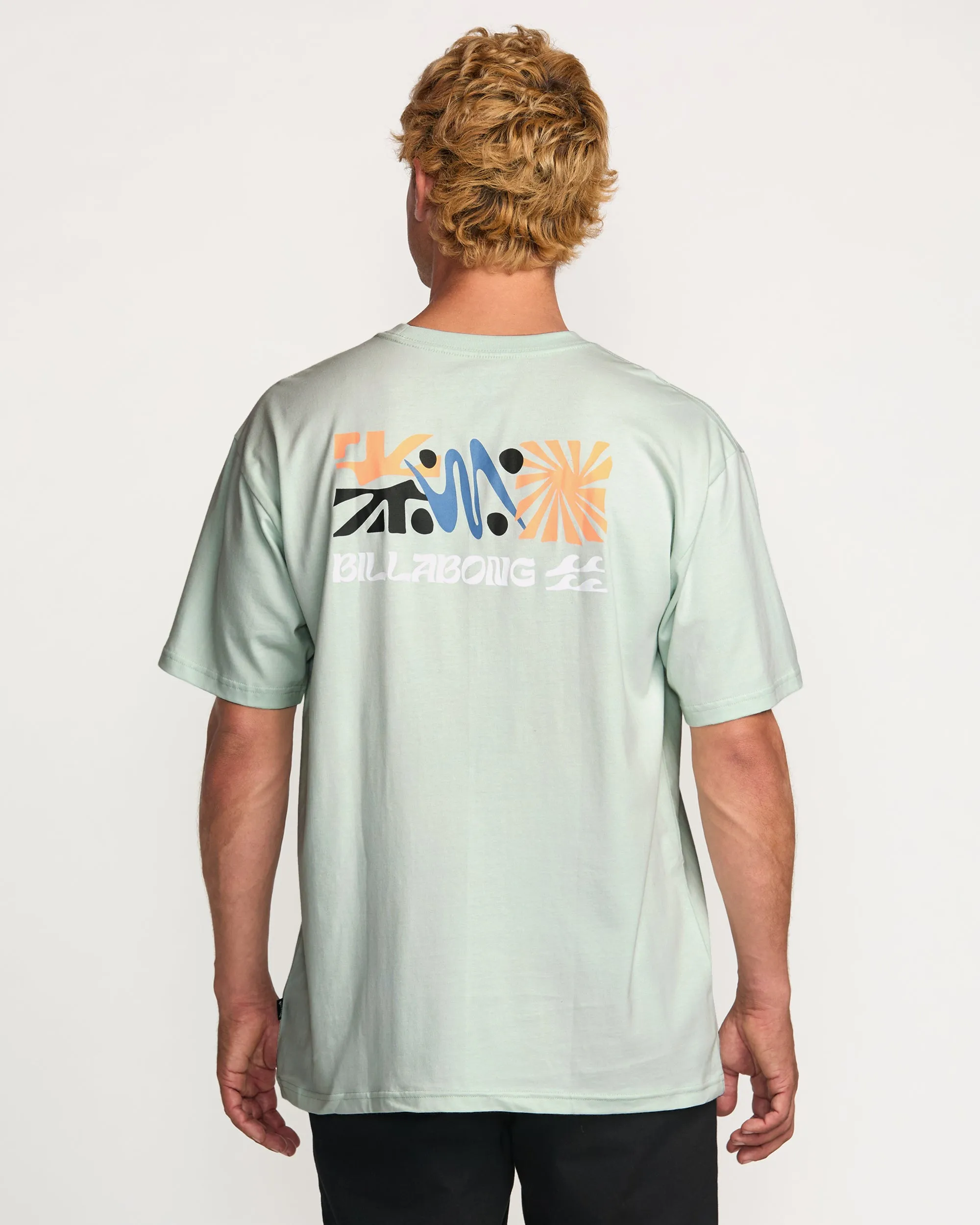 Segment Regular Tee - Ash Blue Billabong