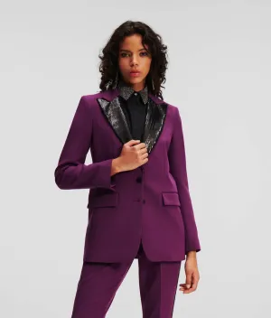 SEQUIN LAPEL BLAZER