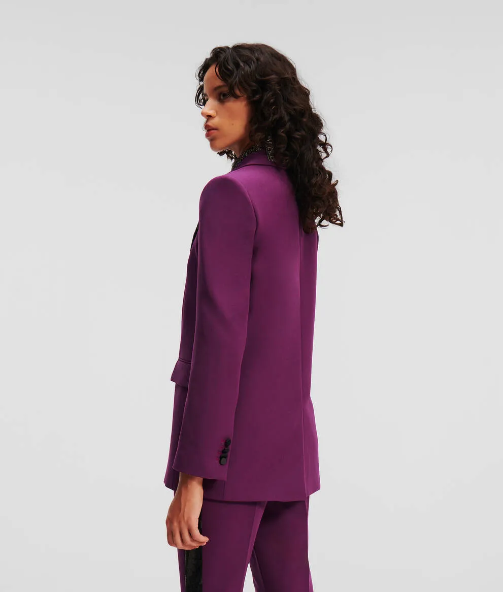SEQUIN LAPEL BLAZER