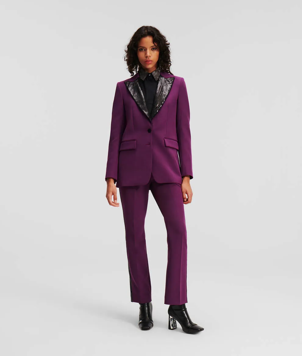 SEQUIN LAPEL BLAZER