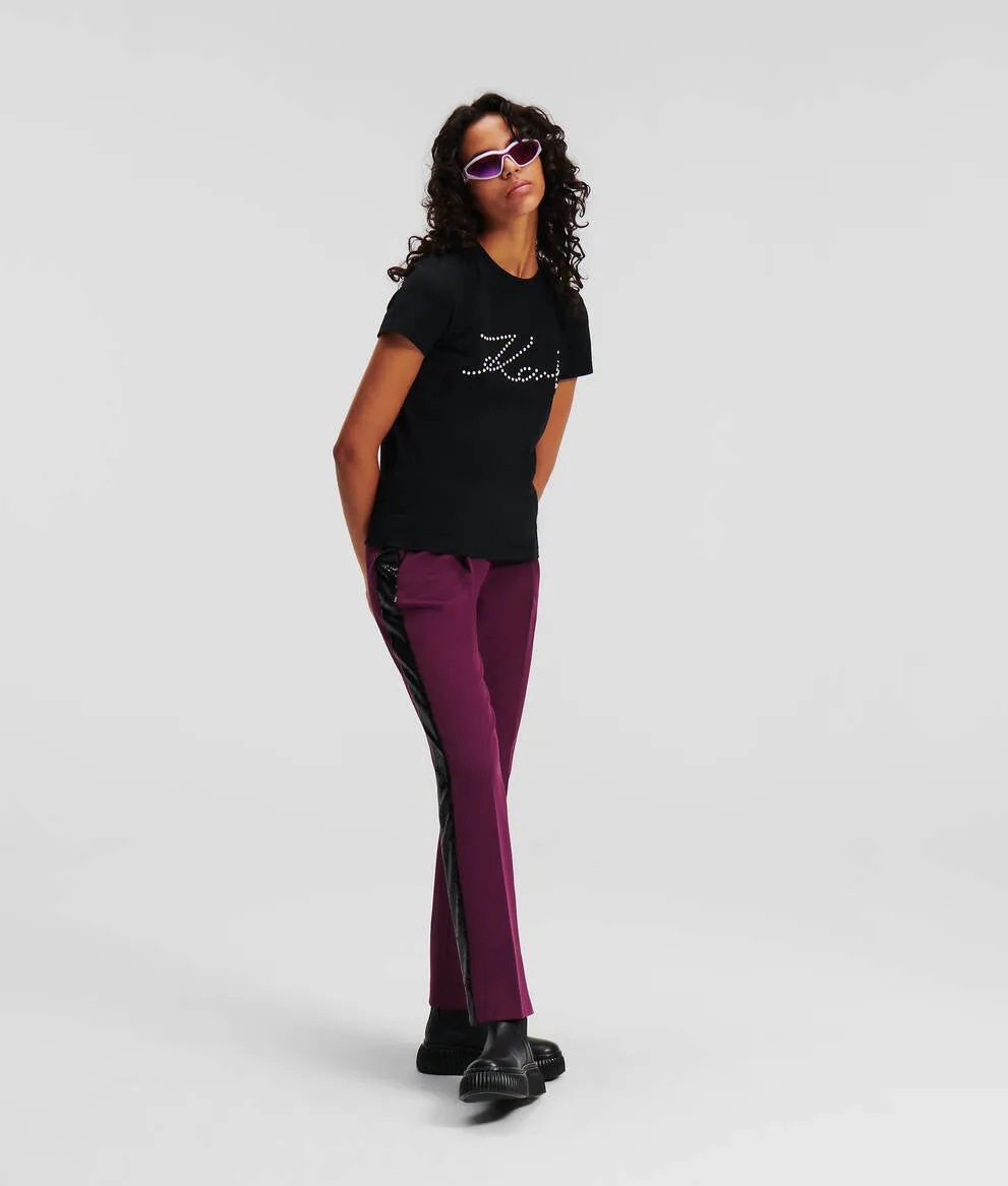 SEQUIN TAPE TROUSERS