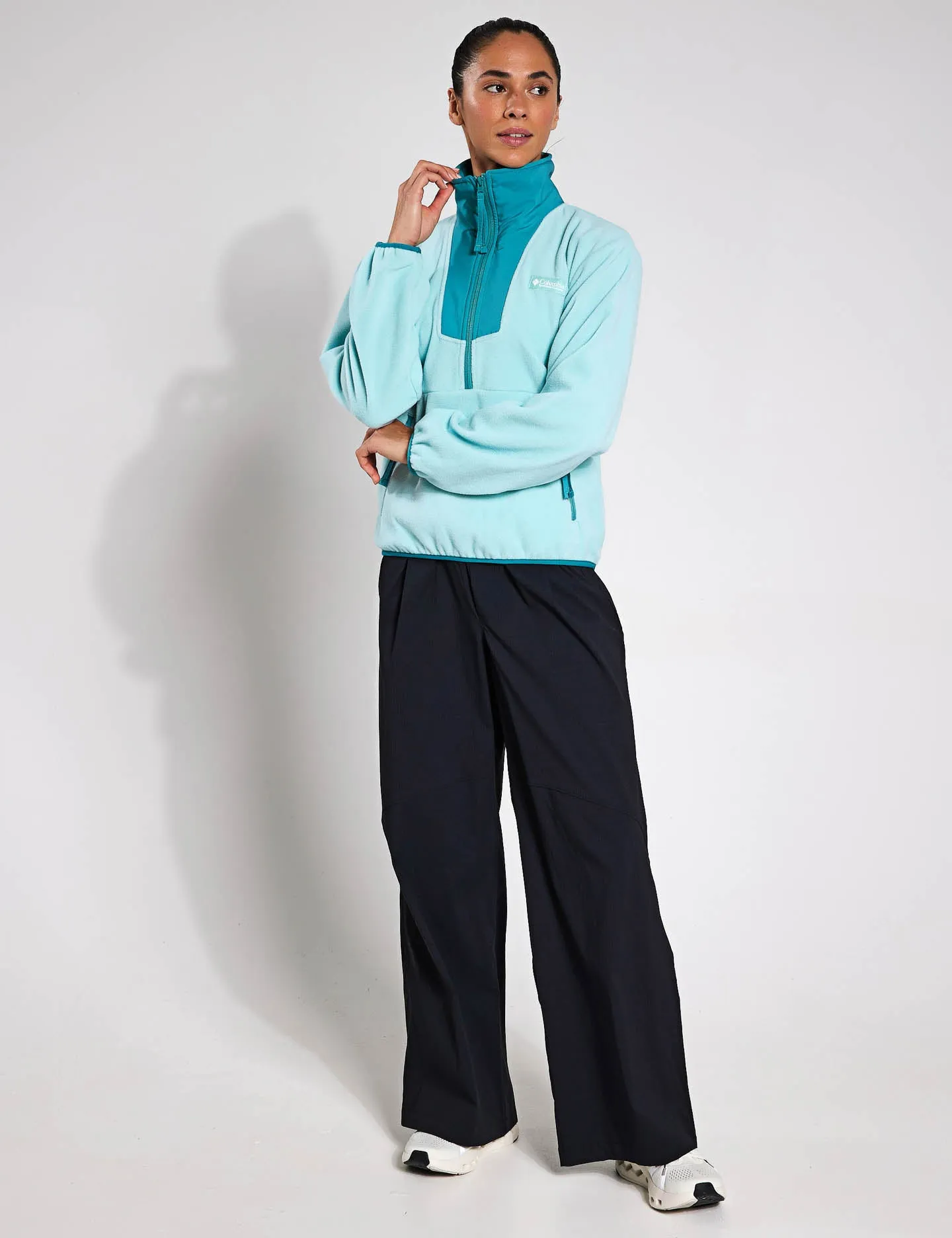 Sequoia Grove 1/2 Zip Fleece - Spray/Teal