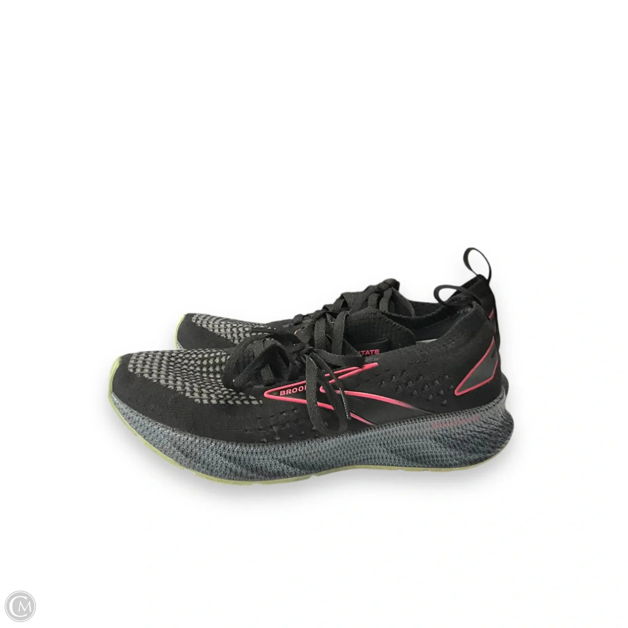 Shoes Athletic By Brooks In Black & Pink, Size: 6