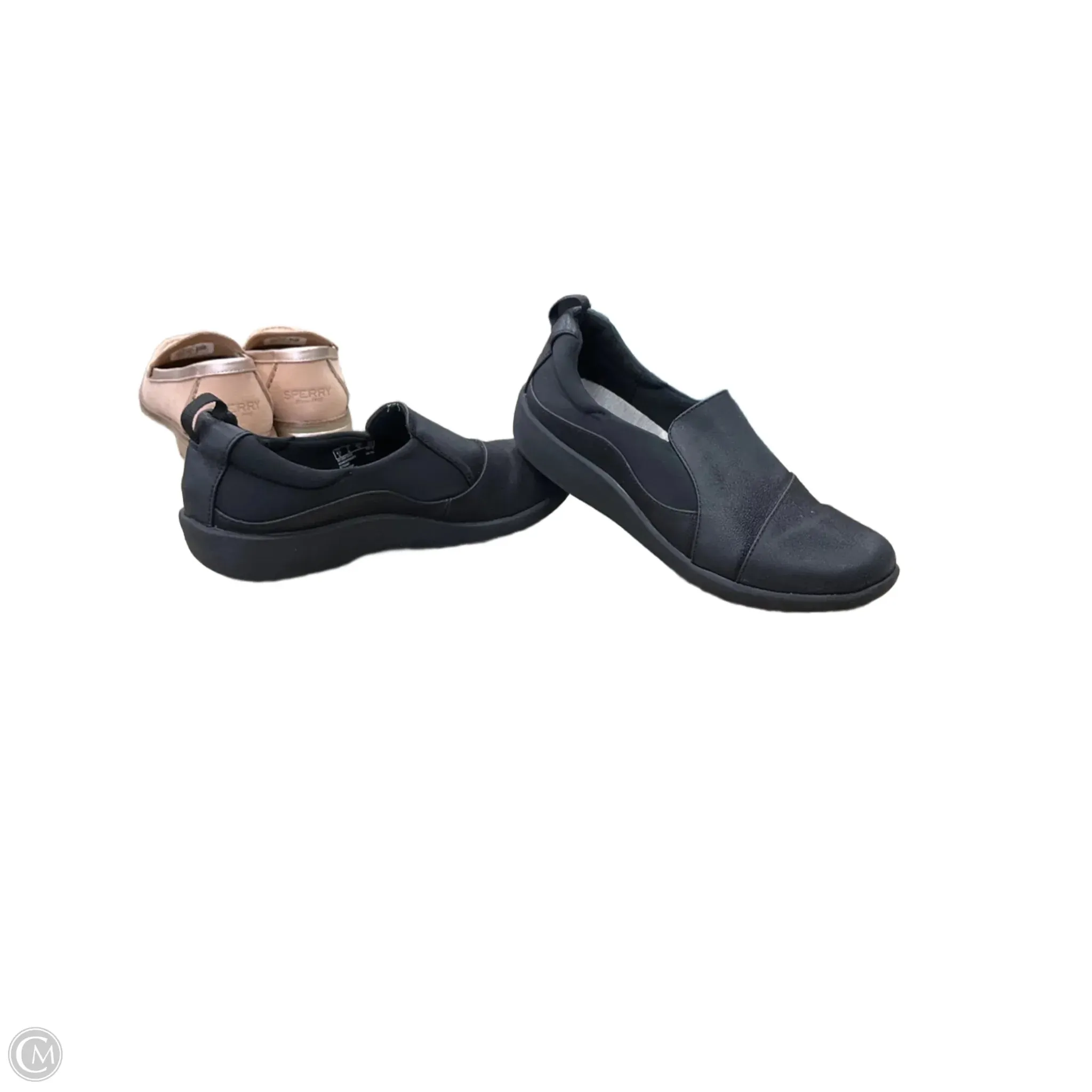 Shoes Flats By Clarks In Black, Size: 7