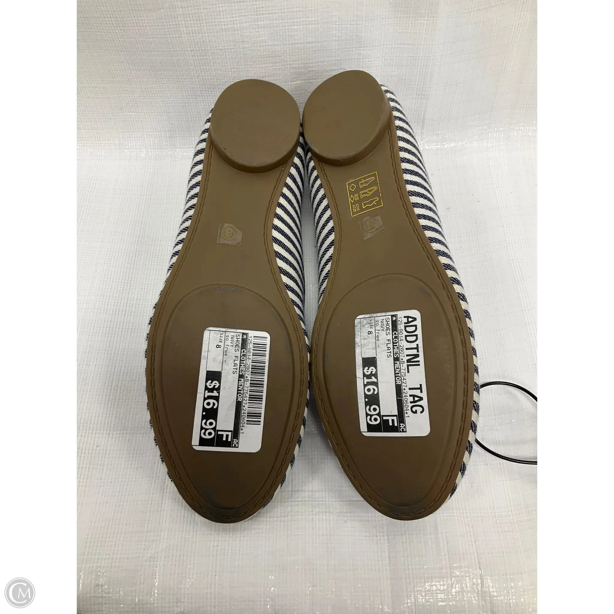 Shoes Flats By Clothes Mentor In Navy, Size: 8