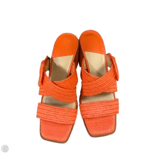 Shoes Heels Block By Alex Marie In Orange, Size: 10