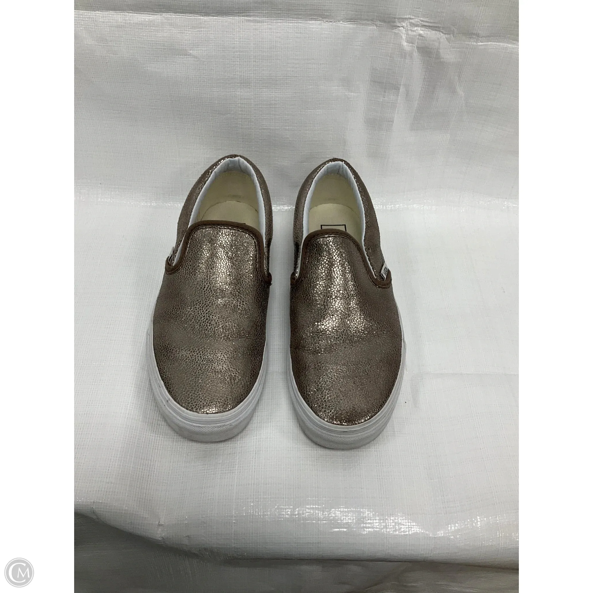 Shoes Sneakers By Vans In Bronze, Size: 7.5