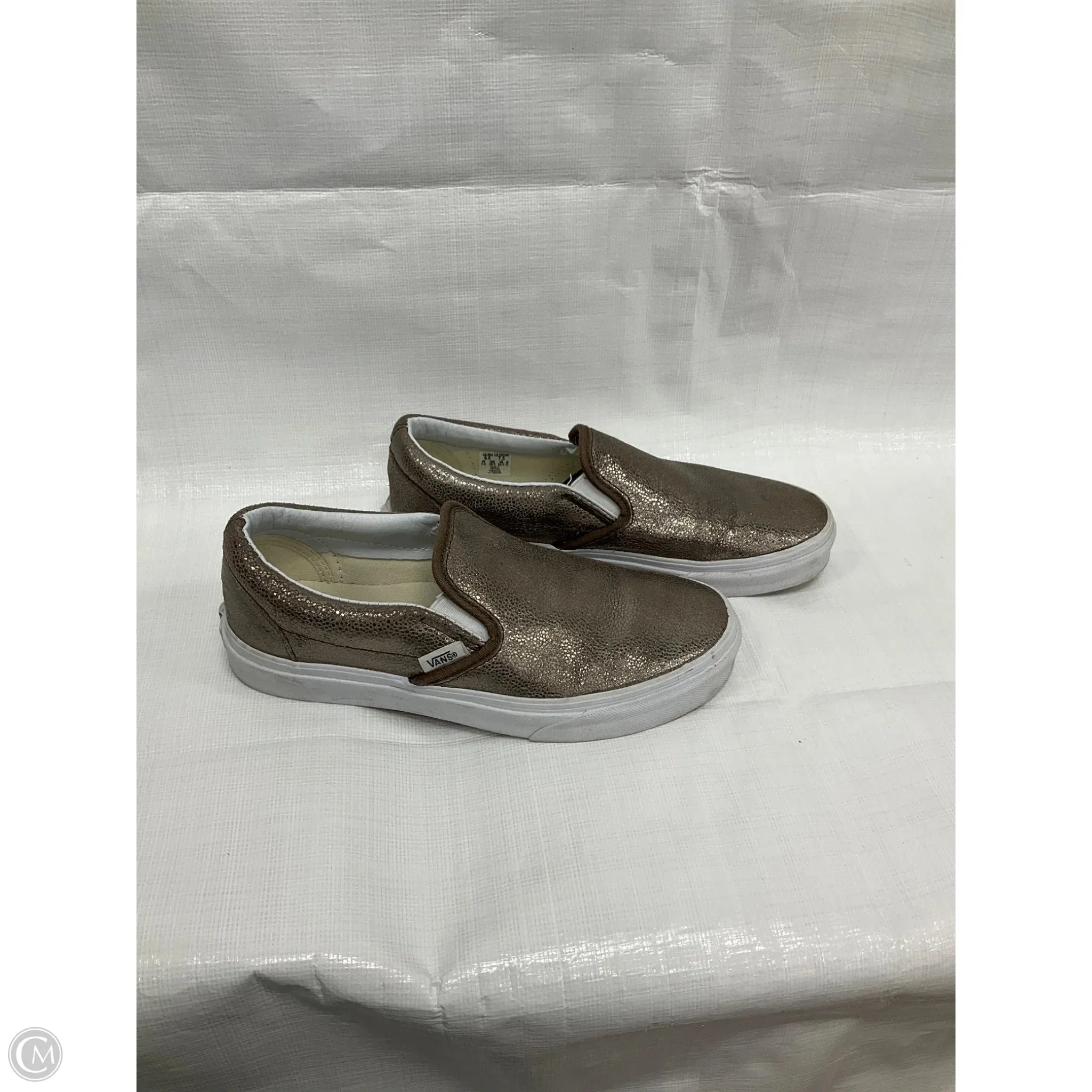 Shoes Sneakers By Vans In Bronze, Size: 7.5