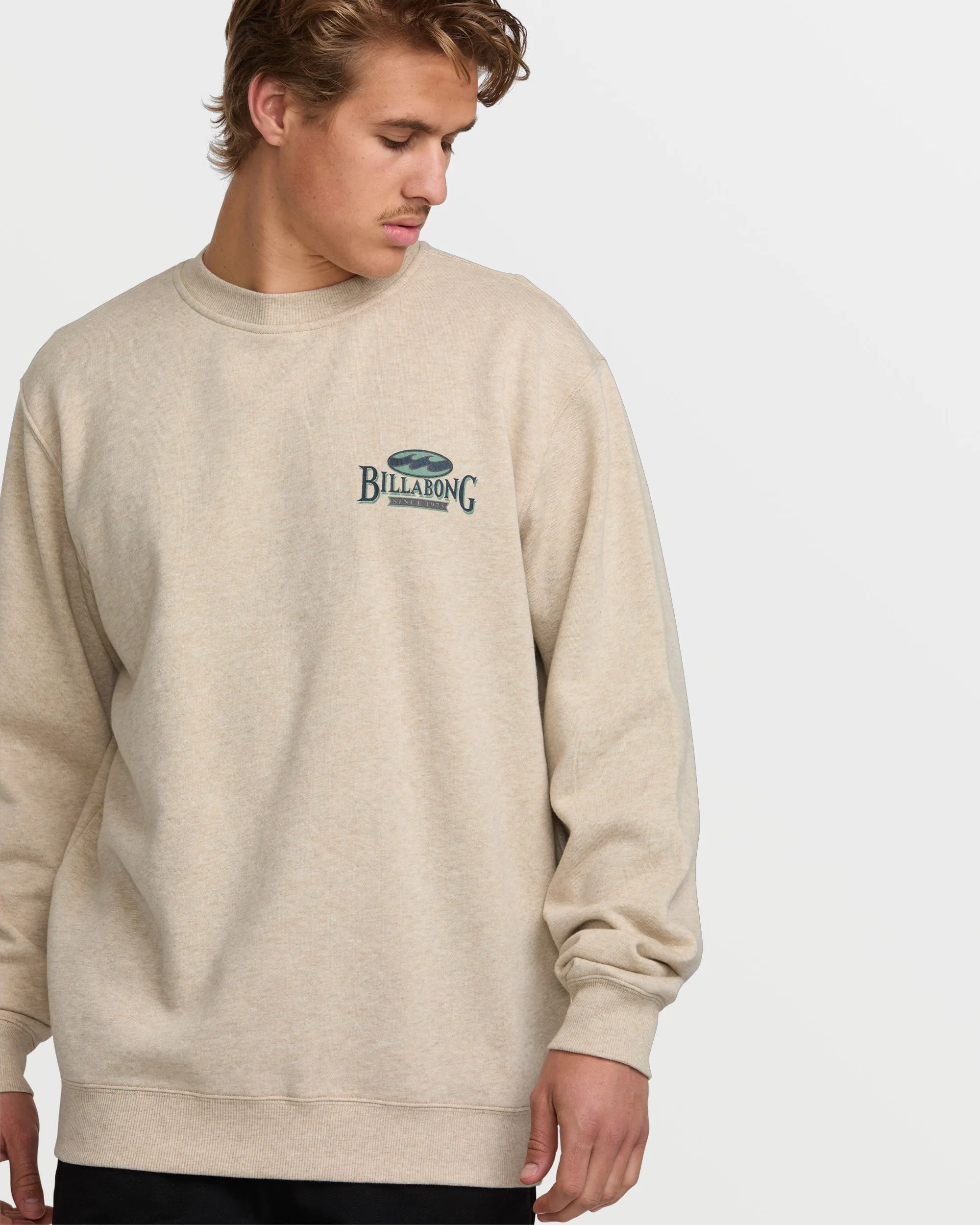 Short Sands Crew Sweatshirt - Oatmeal Heather Billabong