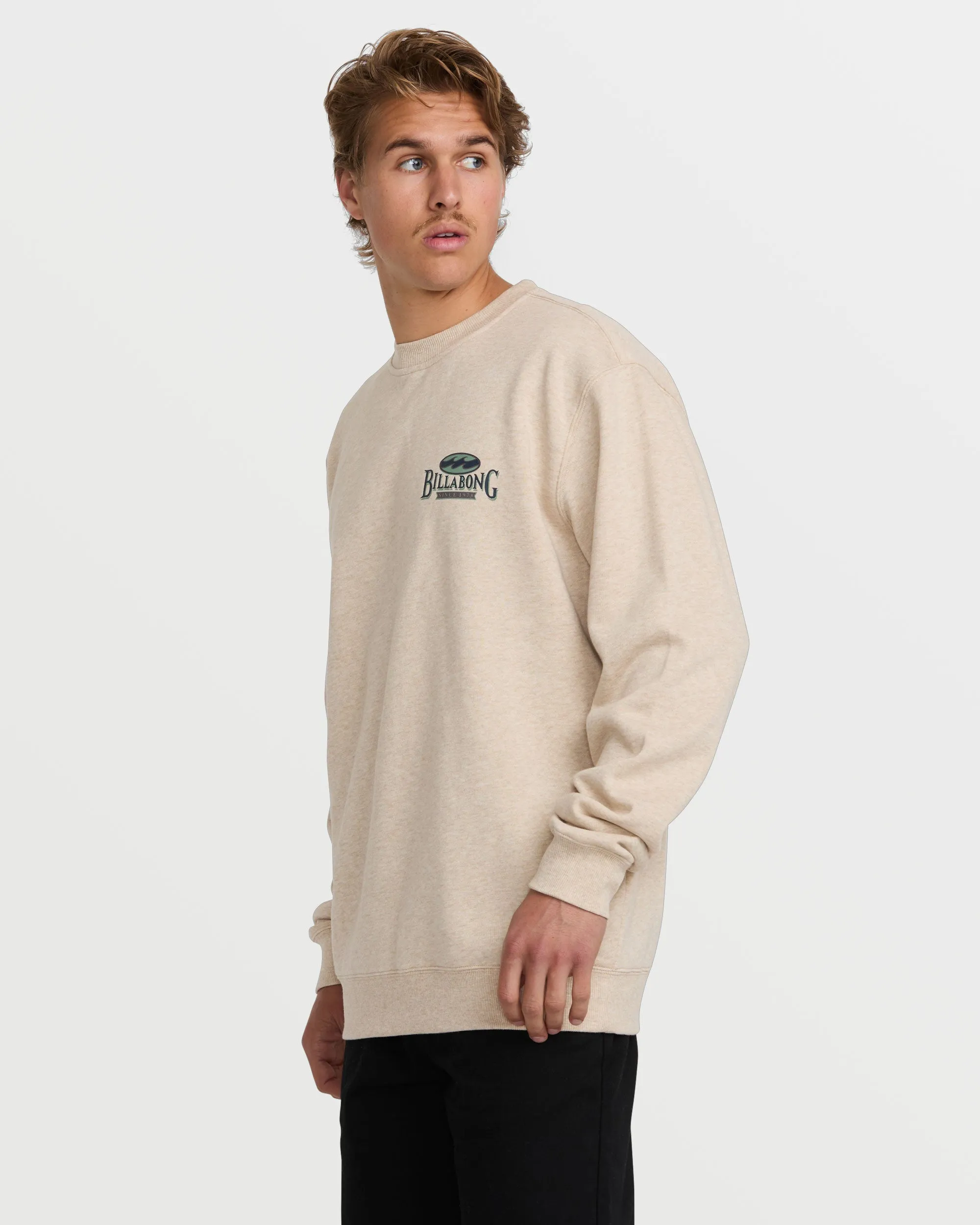 Short Sands Crew Sweatshirt - Oatmeal Heather Billabong