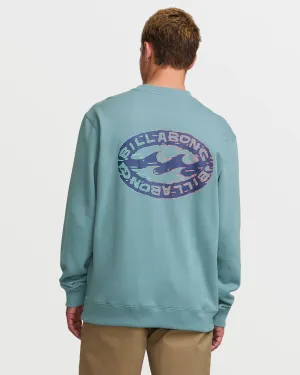 Short Sands Crew Sweatshirt - Washed Blue Billabong