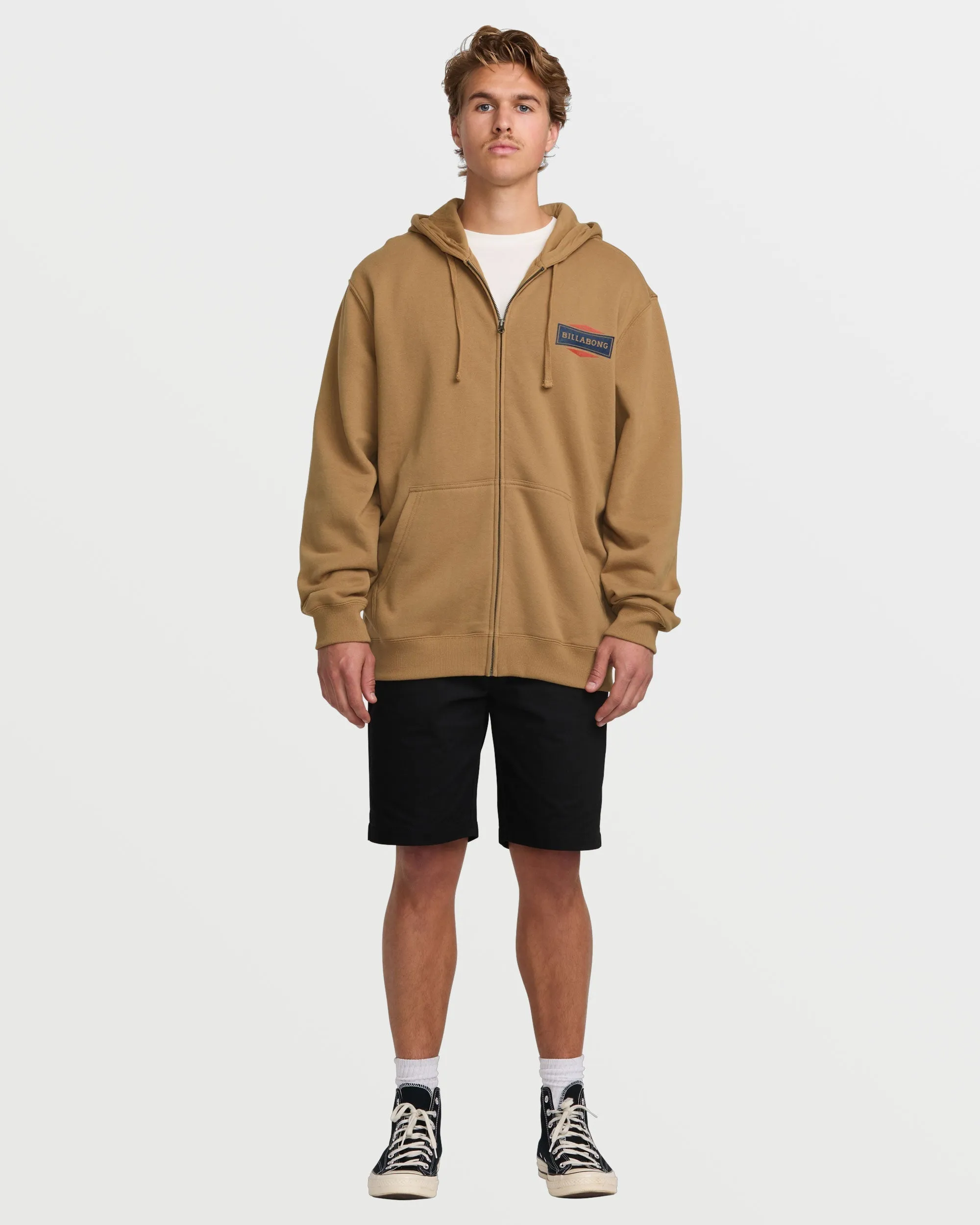 Short Sands Zip Sweatshirt - Vintage Brown Billabong