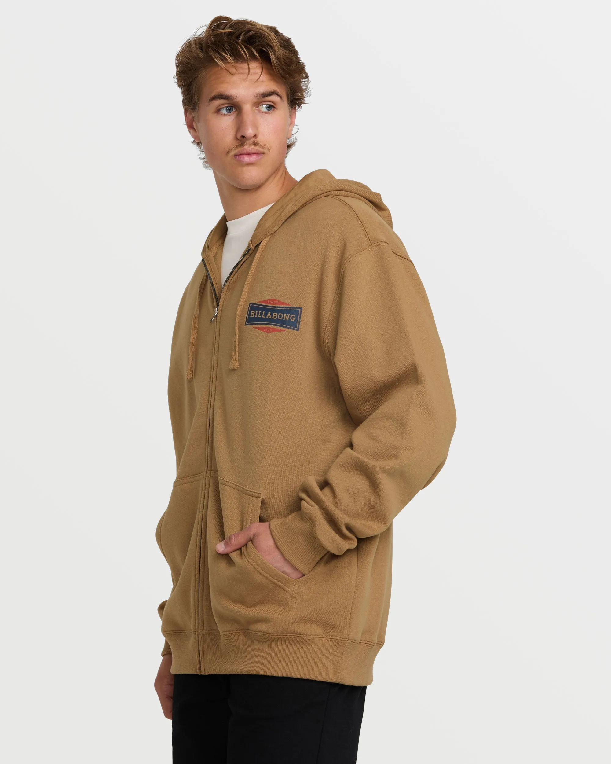 Short Sands Zip Sweatshirt - Vintage Brown Billabong