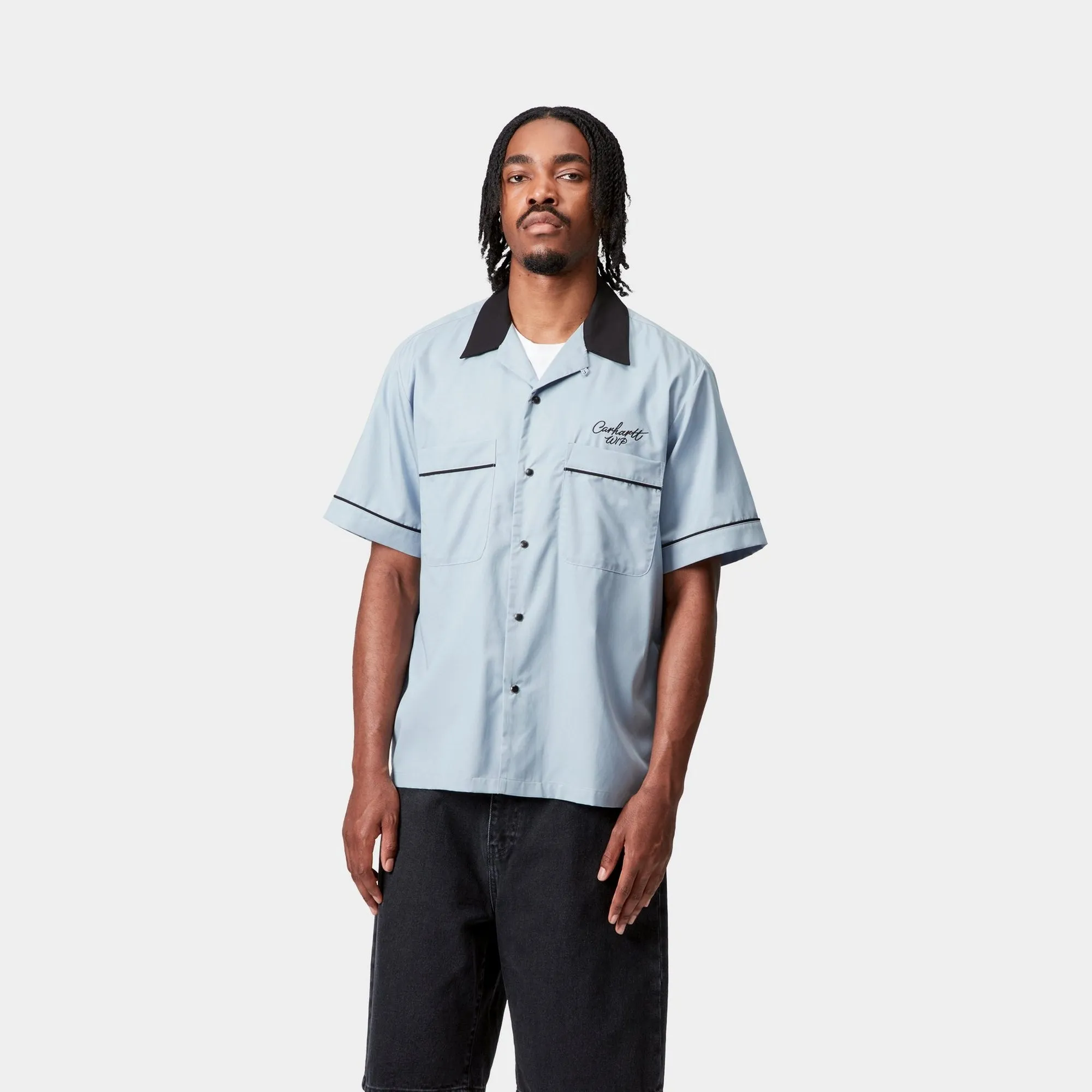 Short Sleeve Bowl Shirt | Blue Fog / Black Carhartt WIP