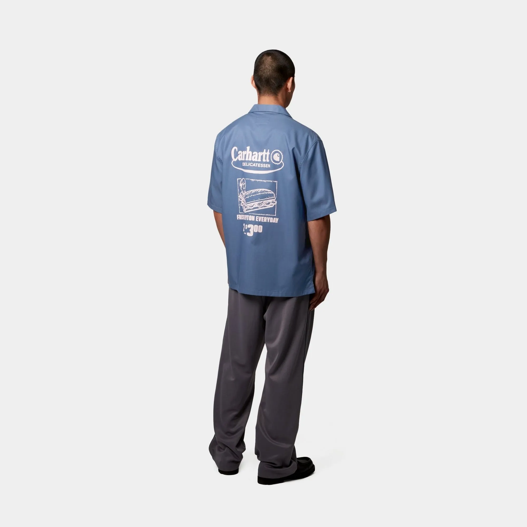 Short Sleeve Deli Shirt | Blue Iris / Air Pink Carhartt WIP