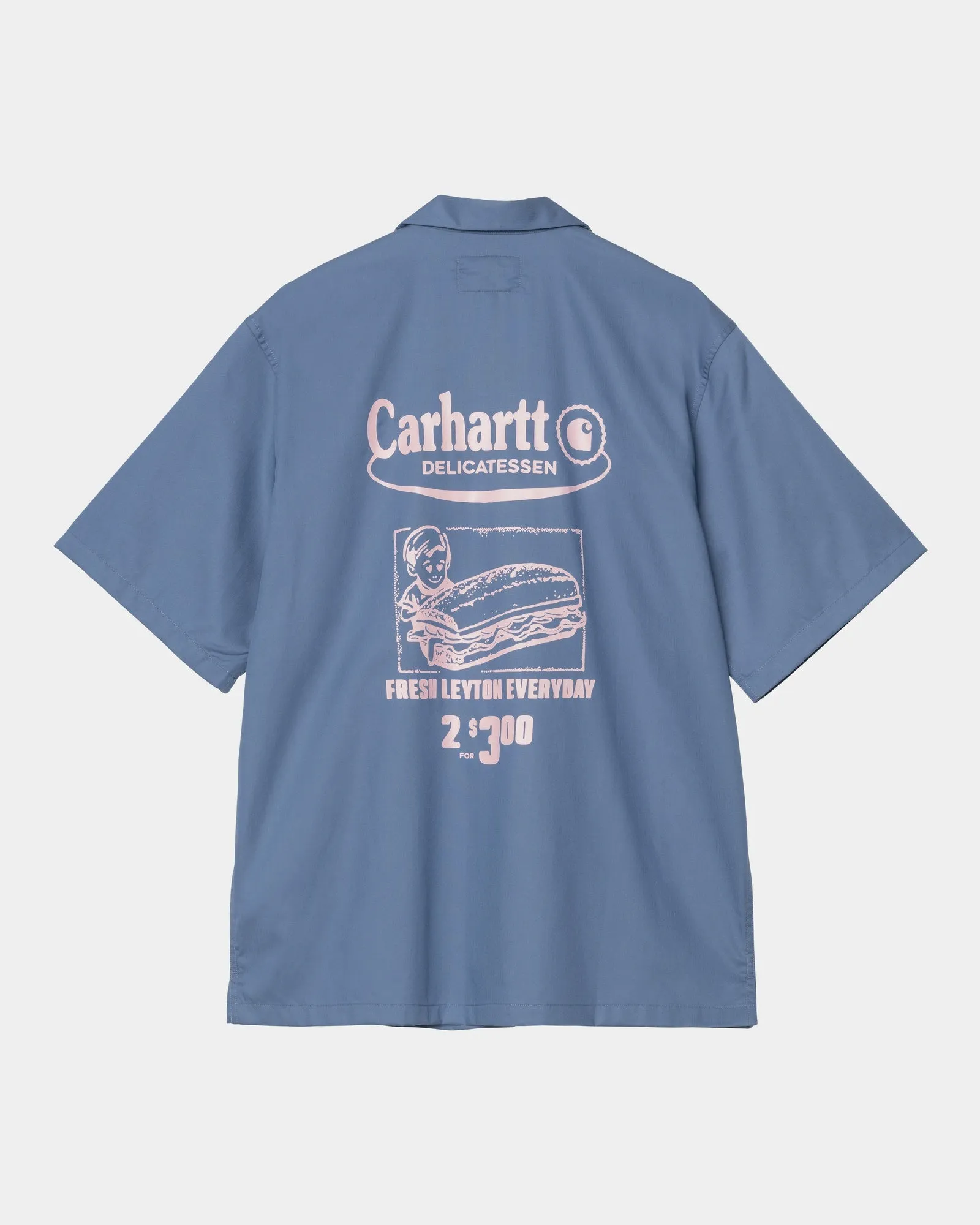 Short Sleeve Deli Shirt | Blue Iris / Air Pink Carhartt WIP