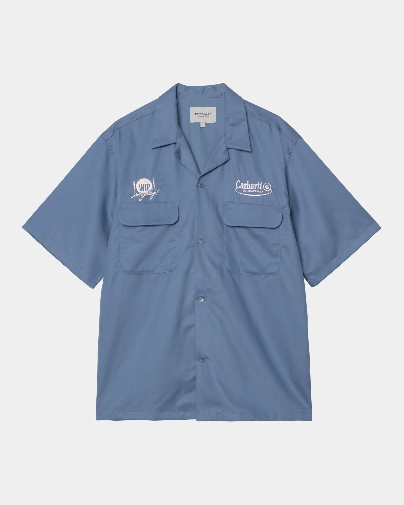 Short Sleeve Deli Shirt | Blue Iris / Air Pink Carhartt WIP