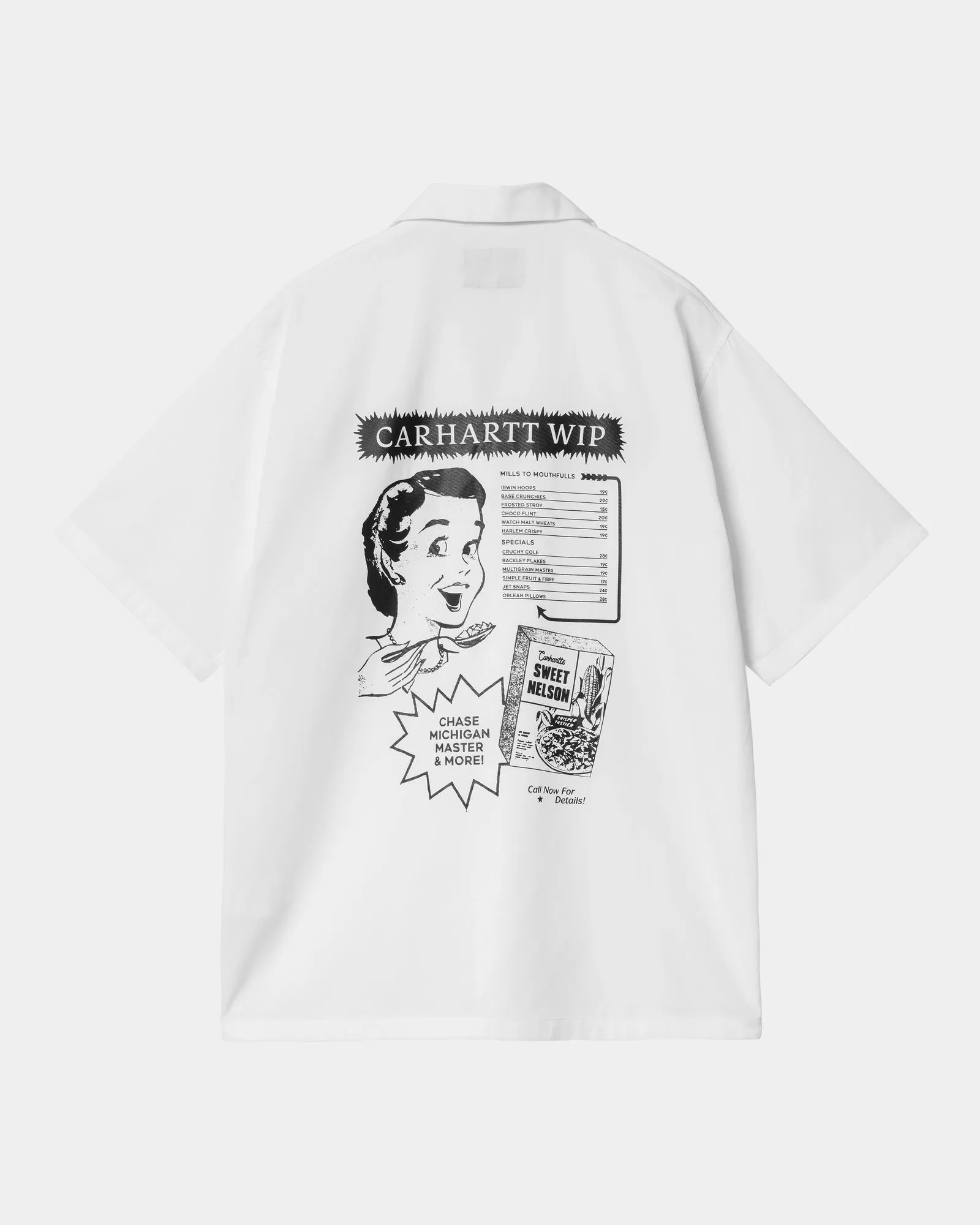 Short Sleeve Deli Shirt | White / Black Carhartt WIP