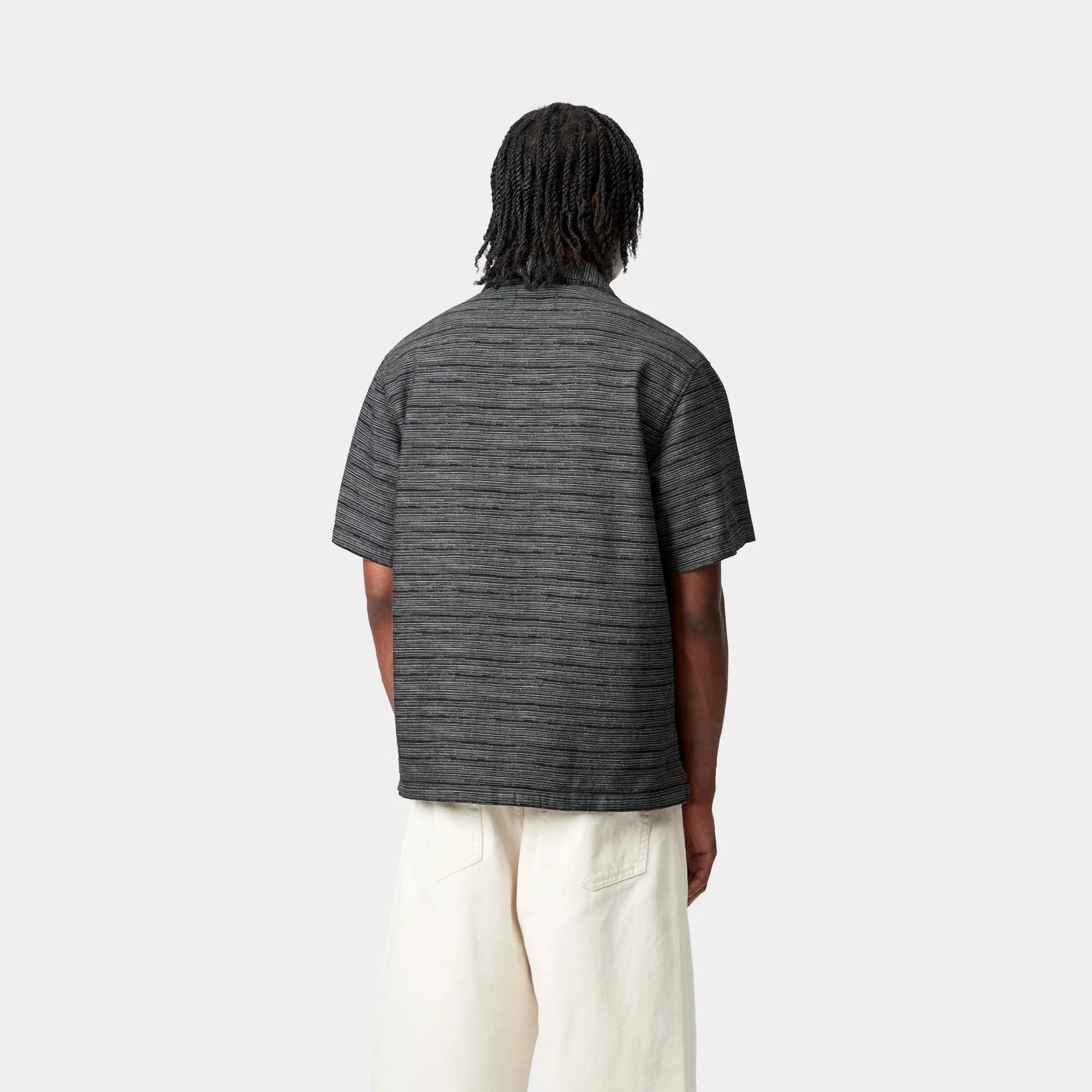 Short Sleeve Gellar Stripe Shirt | Black Carhartt WIP