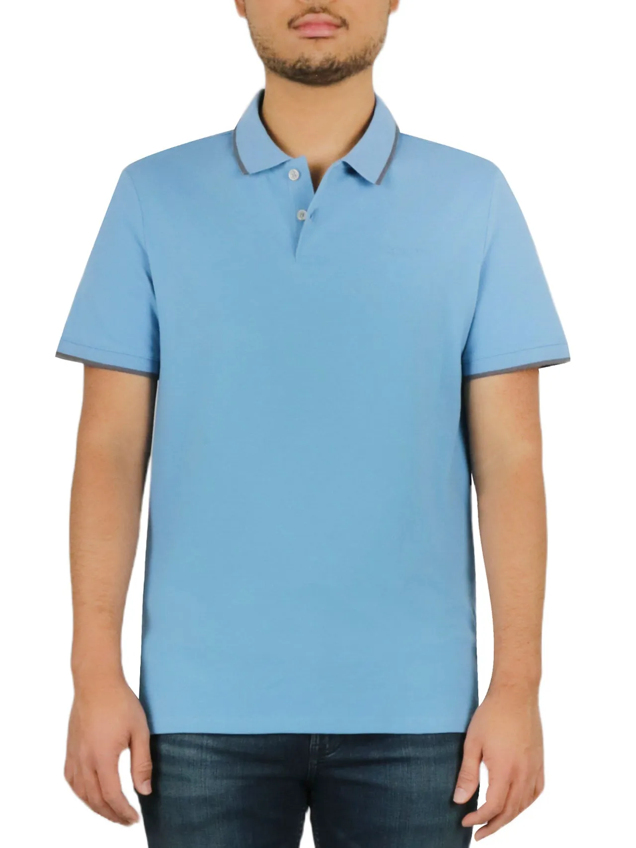 Short Sleeves Stretch Pique Polo