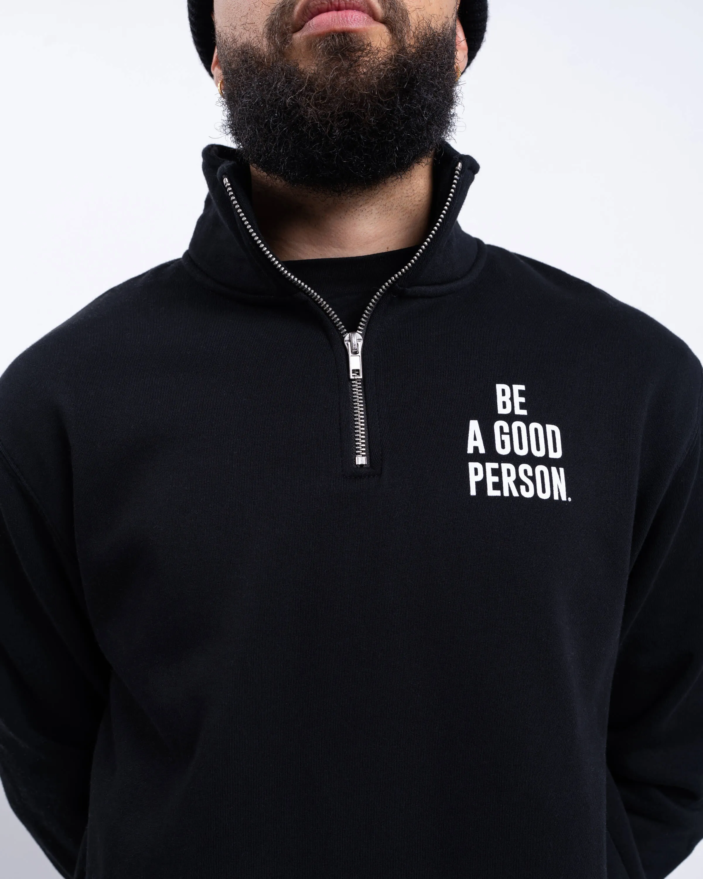 Signature 1/4 Zip - Black