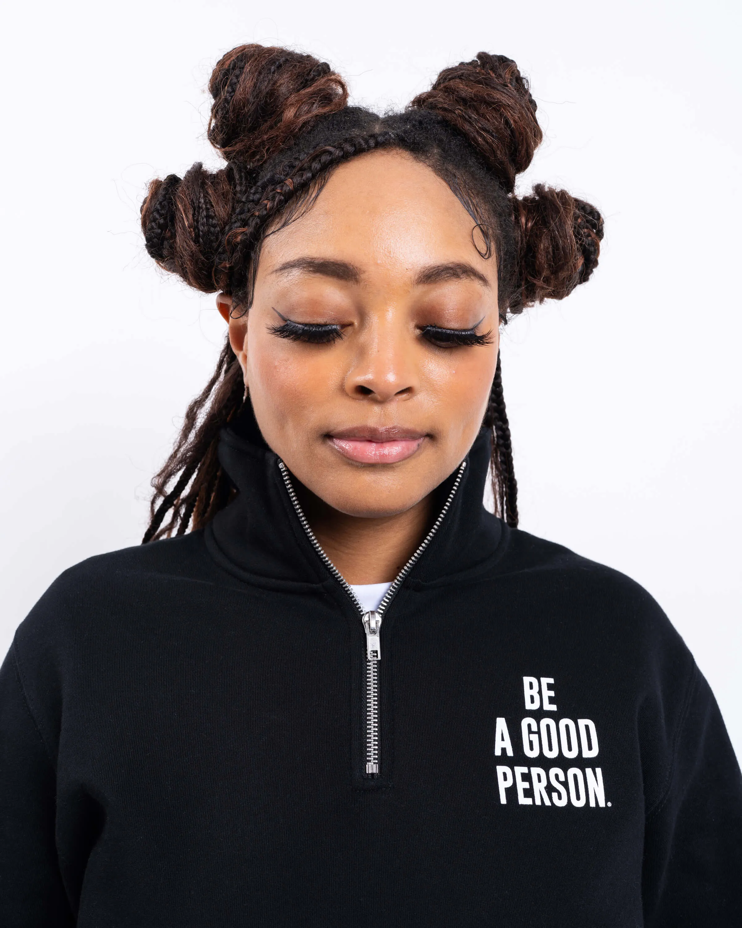 Signature 1/4 Zip - Black