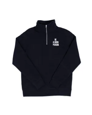 Signature 1/4 Zip - Black