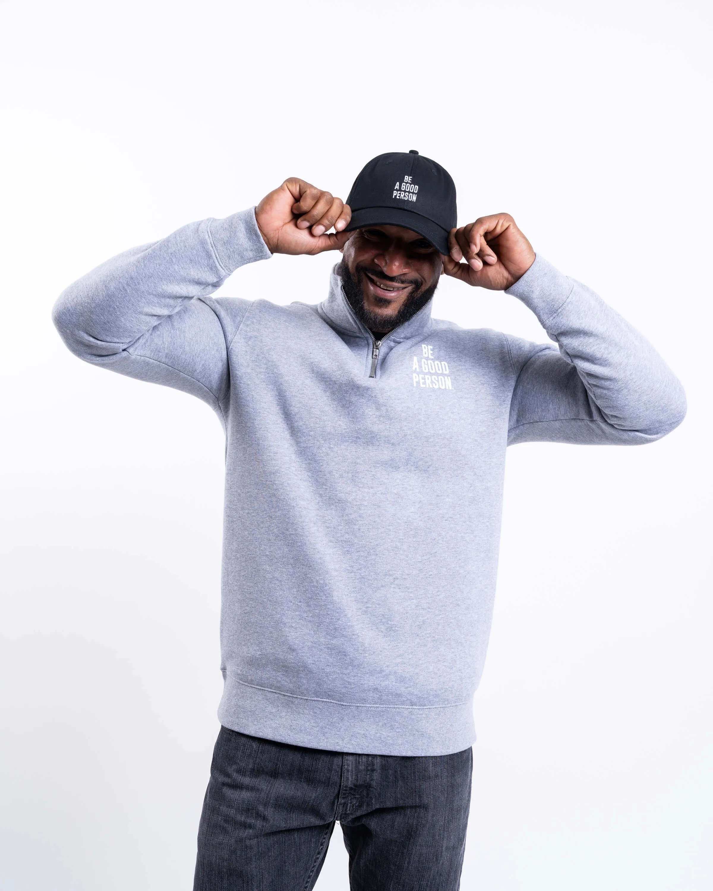 Signature 1/4 Zip - Grey