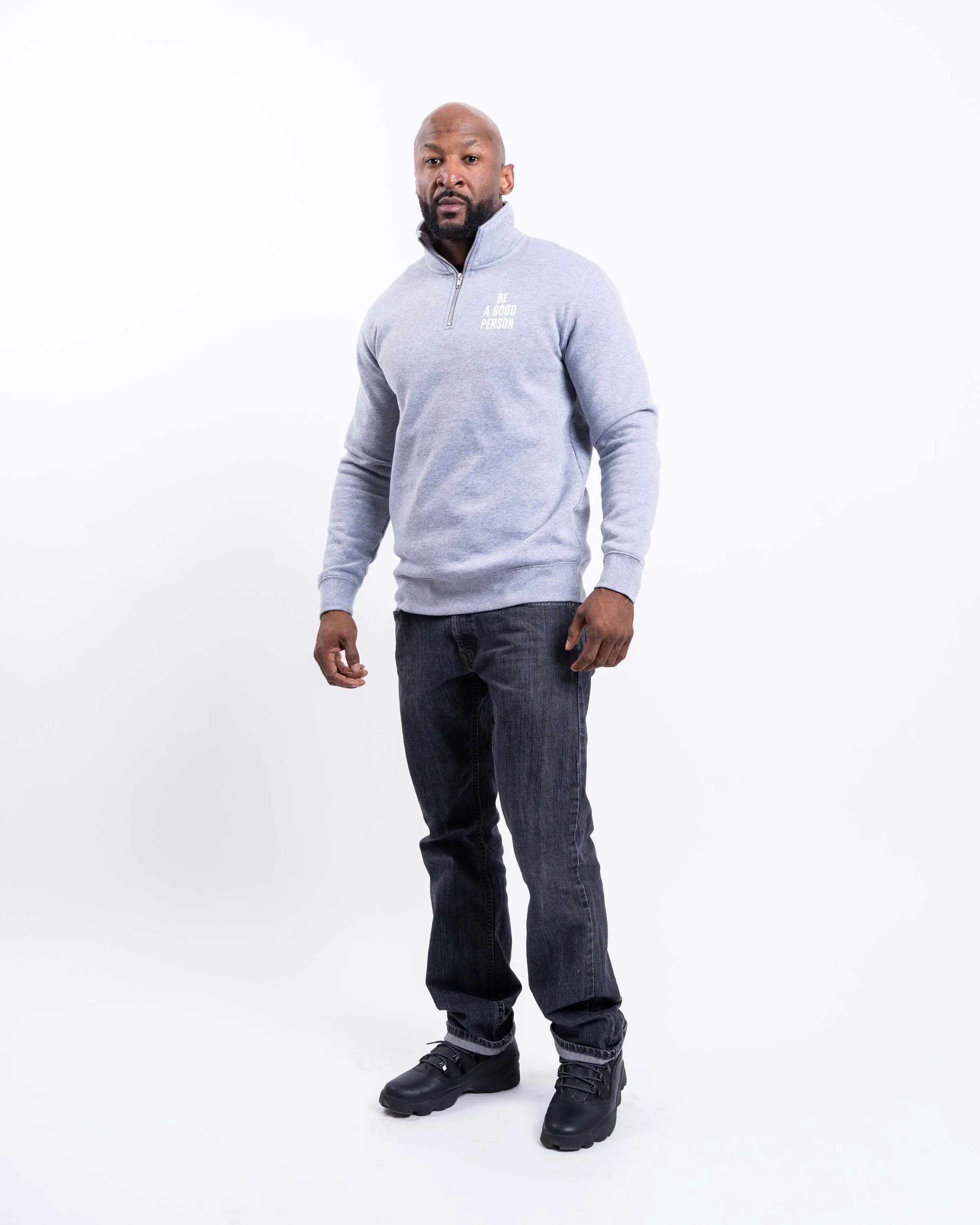 Signature 1/4 Zip - Grey