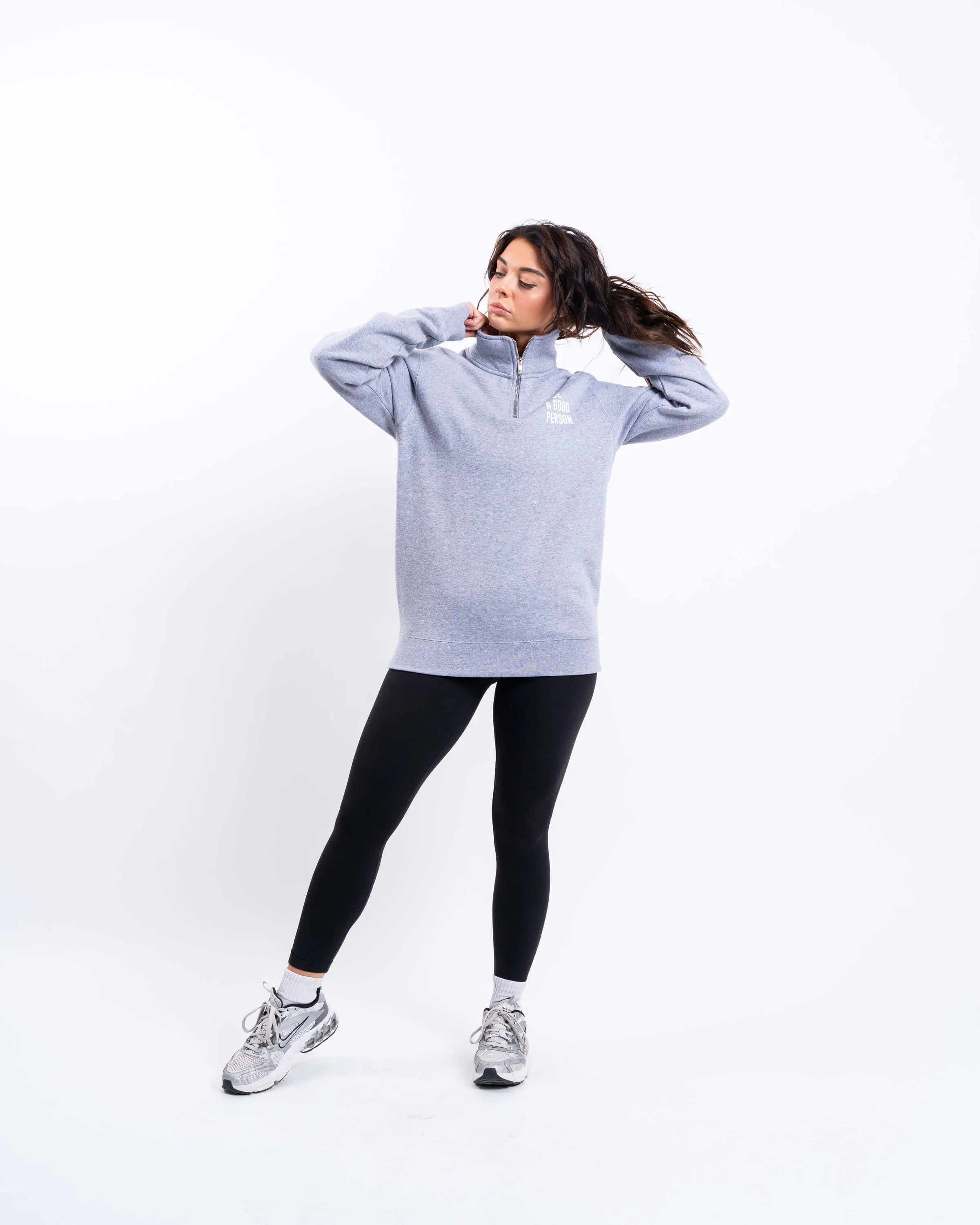 Signature 1/4 Zip - Grey