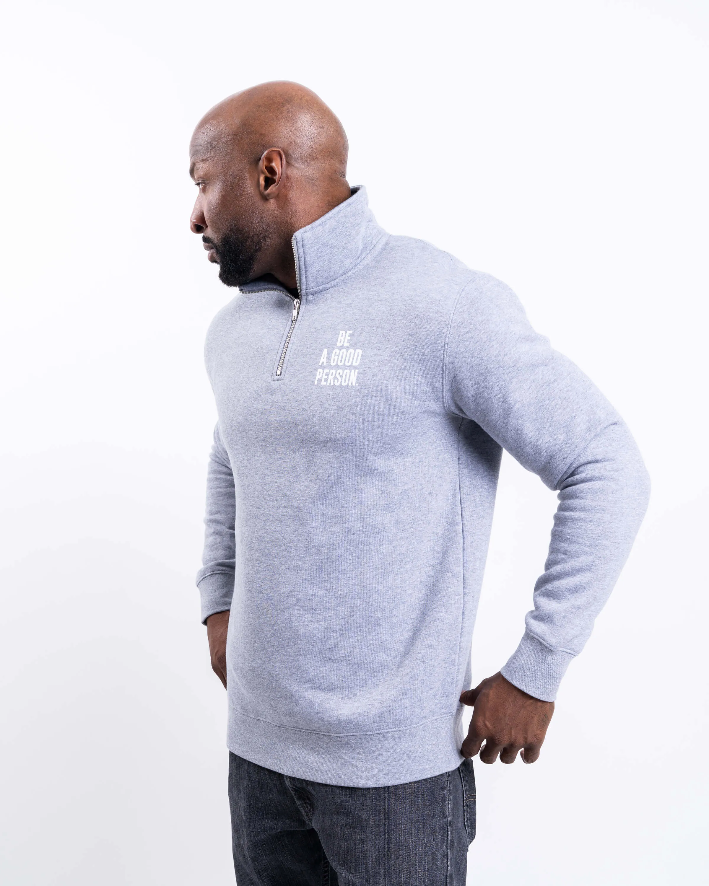 Signature 1/4 Zip - Grey