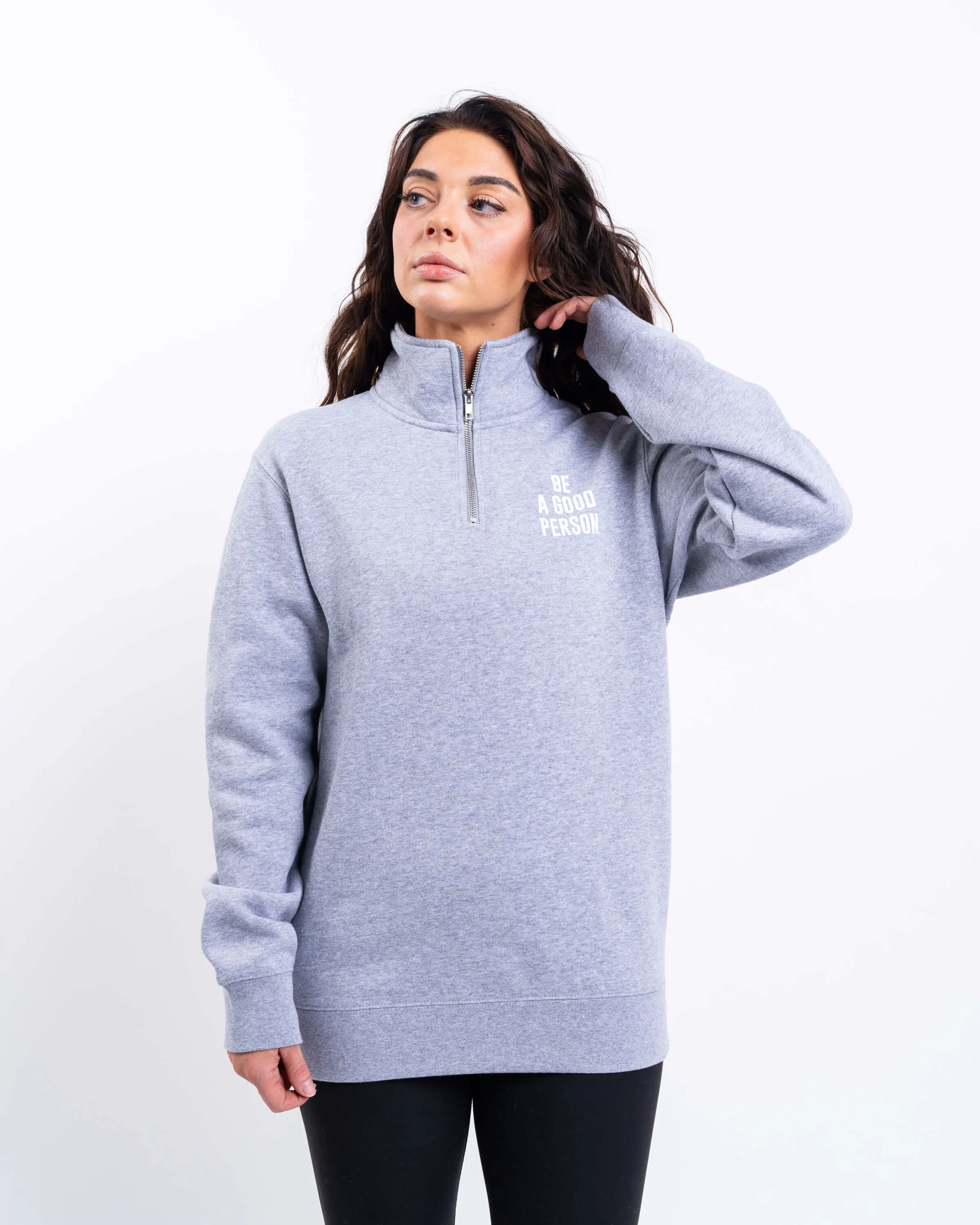 Signature 1/4 Zip - Grey