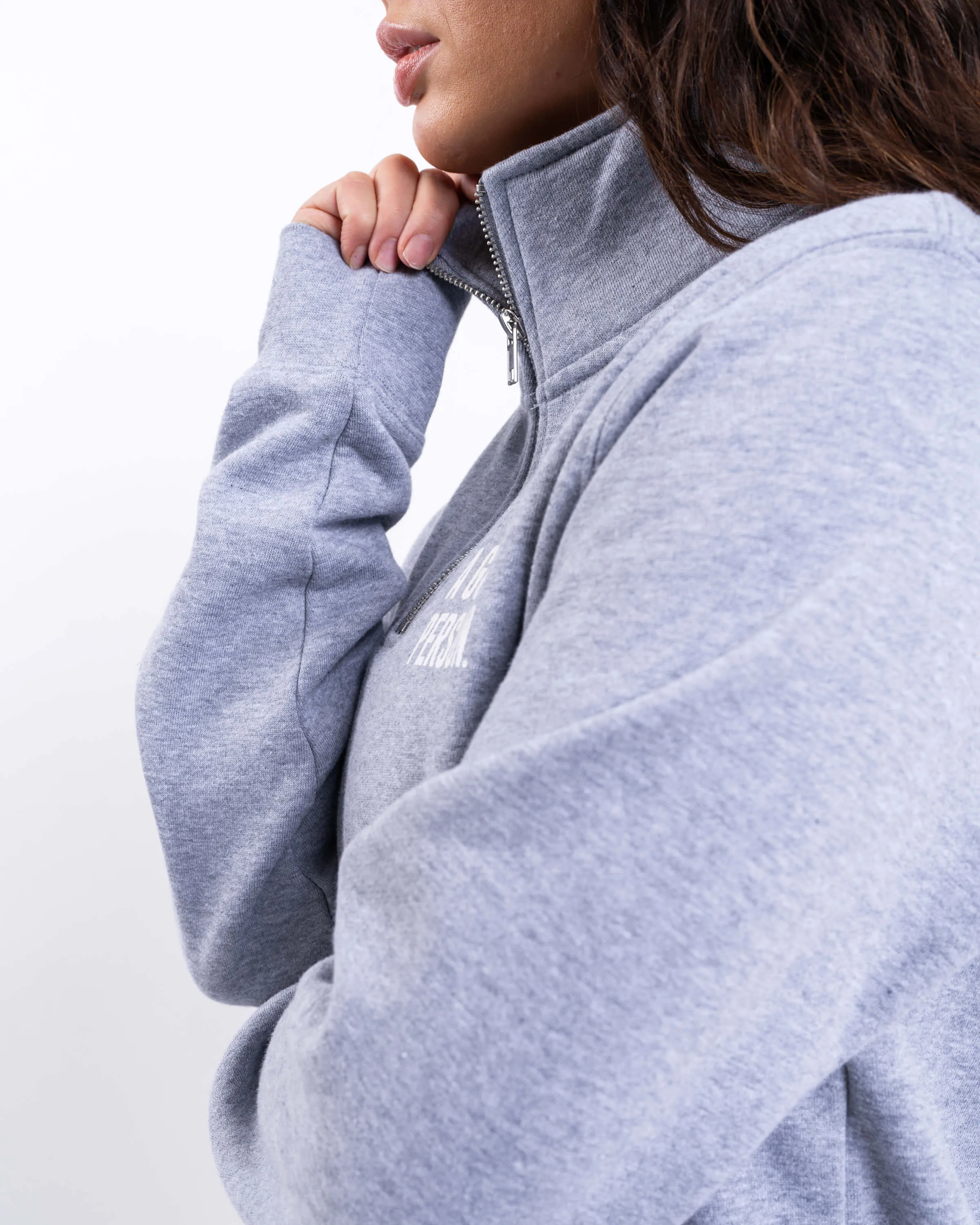 Signature 1/4 Zip - Grey