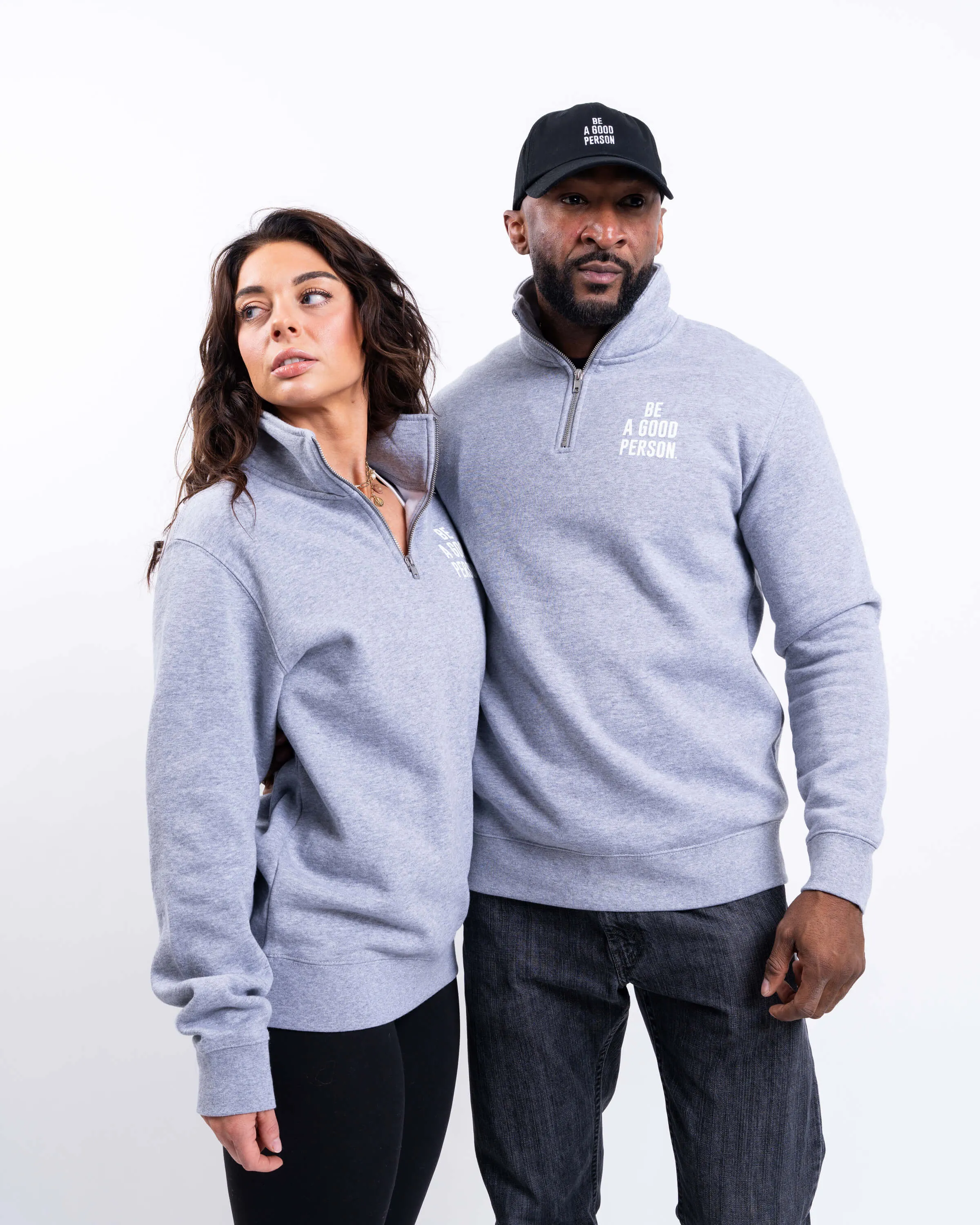Signature 1/4 Zip - Grey