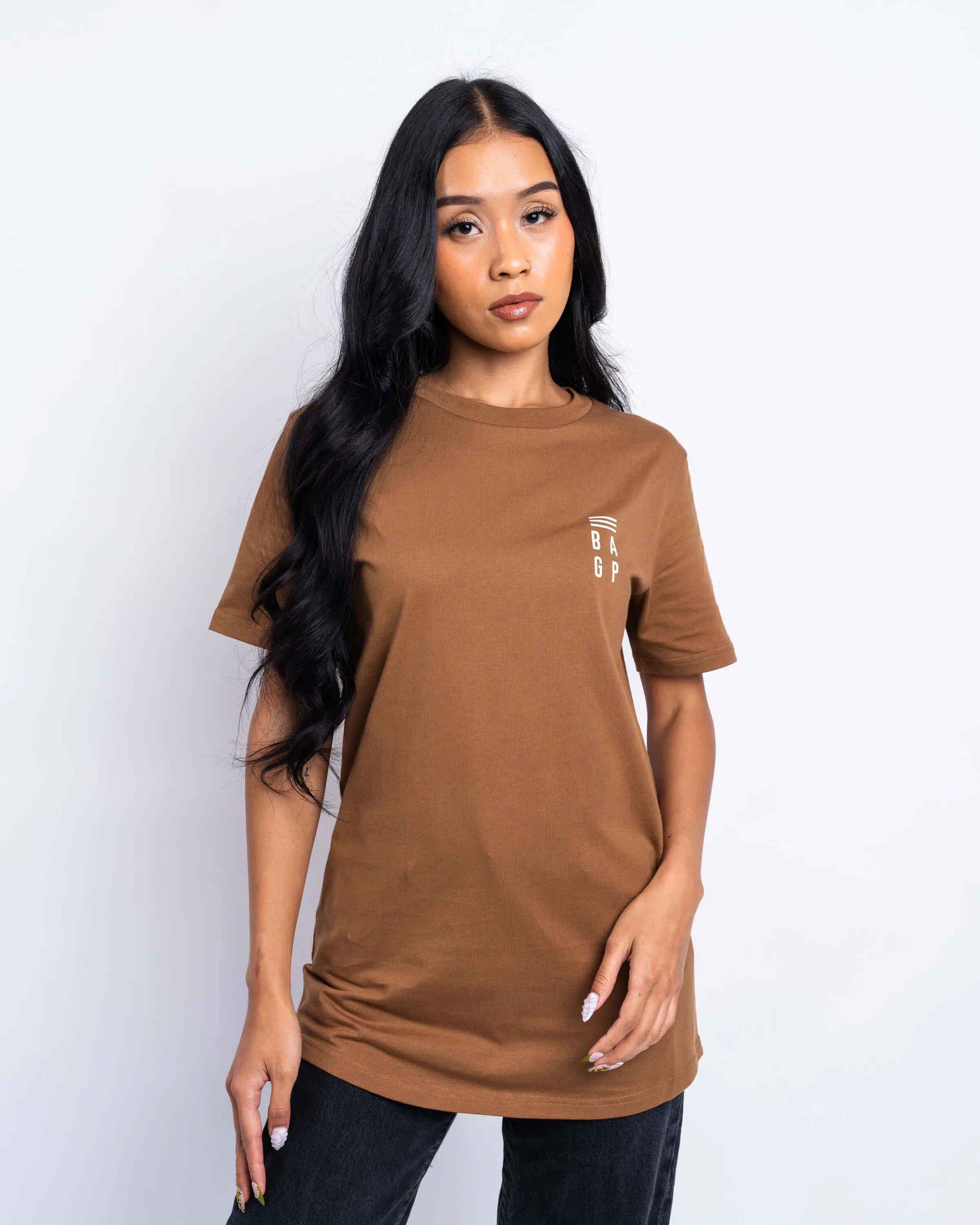 Signature Heavyweight Scallop T-Shirt - Caramel