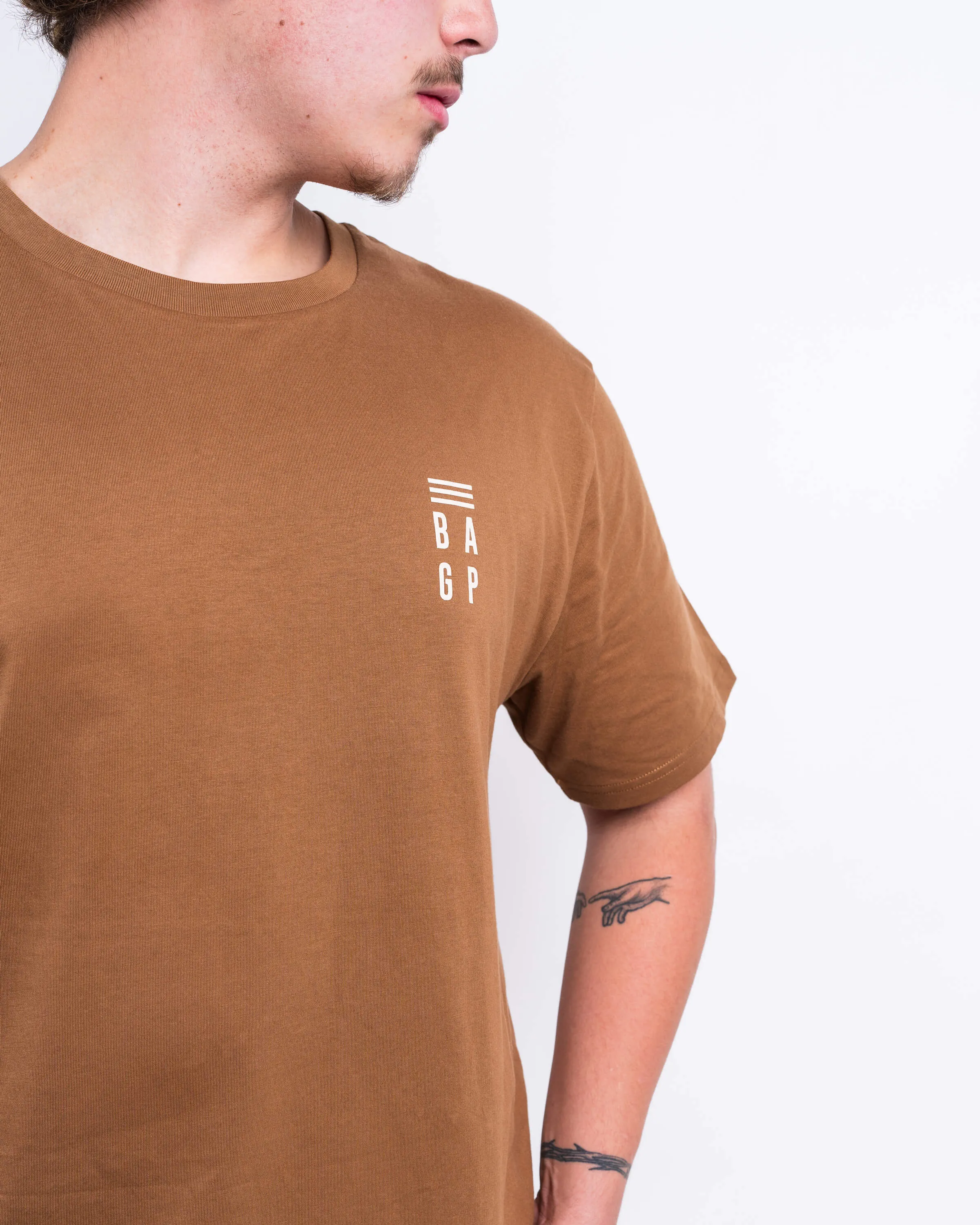 Signature Heavyweight Scallop T-Shirt - Caramel
