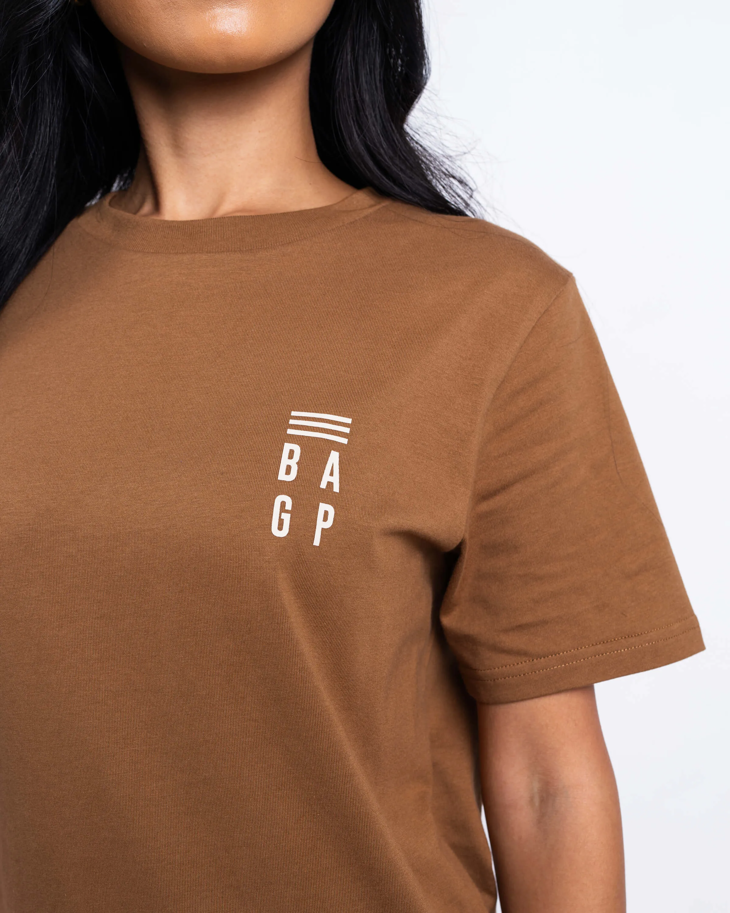 Signature Heavyweight Scallop T-Shirt - Caramel