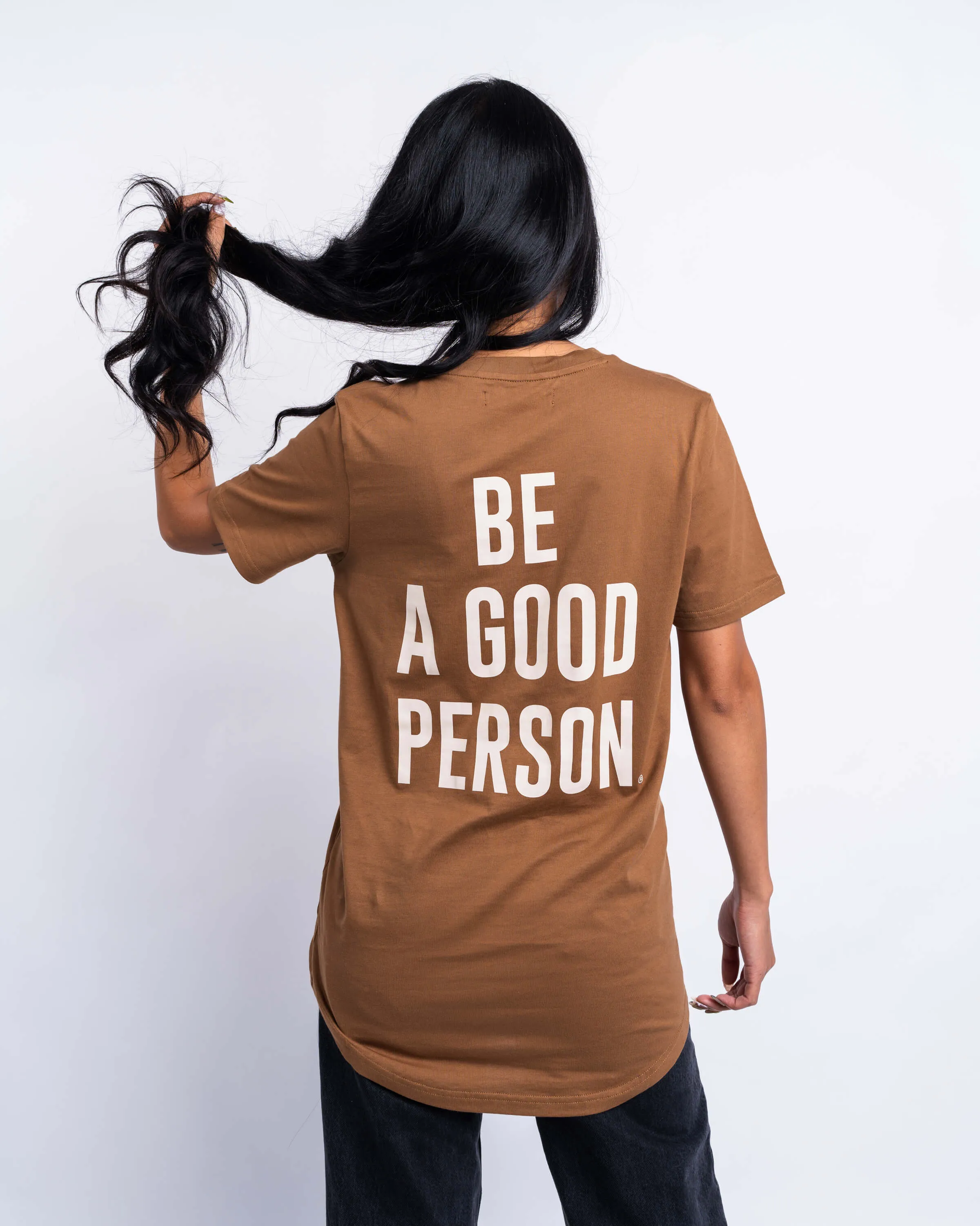 Signature Heavyweight Scallop T-Shirt - Caramel