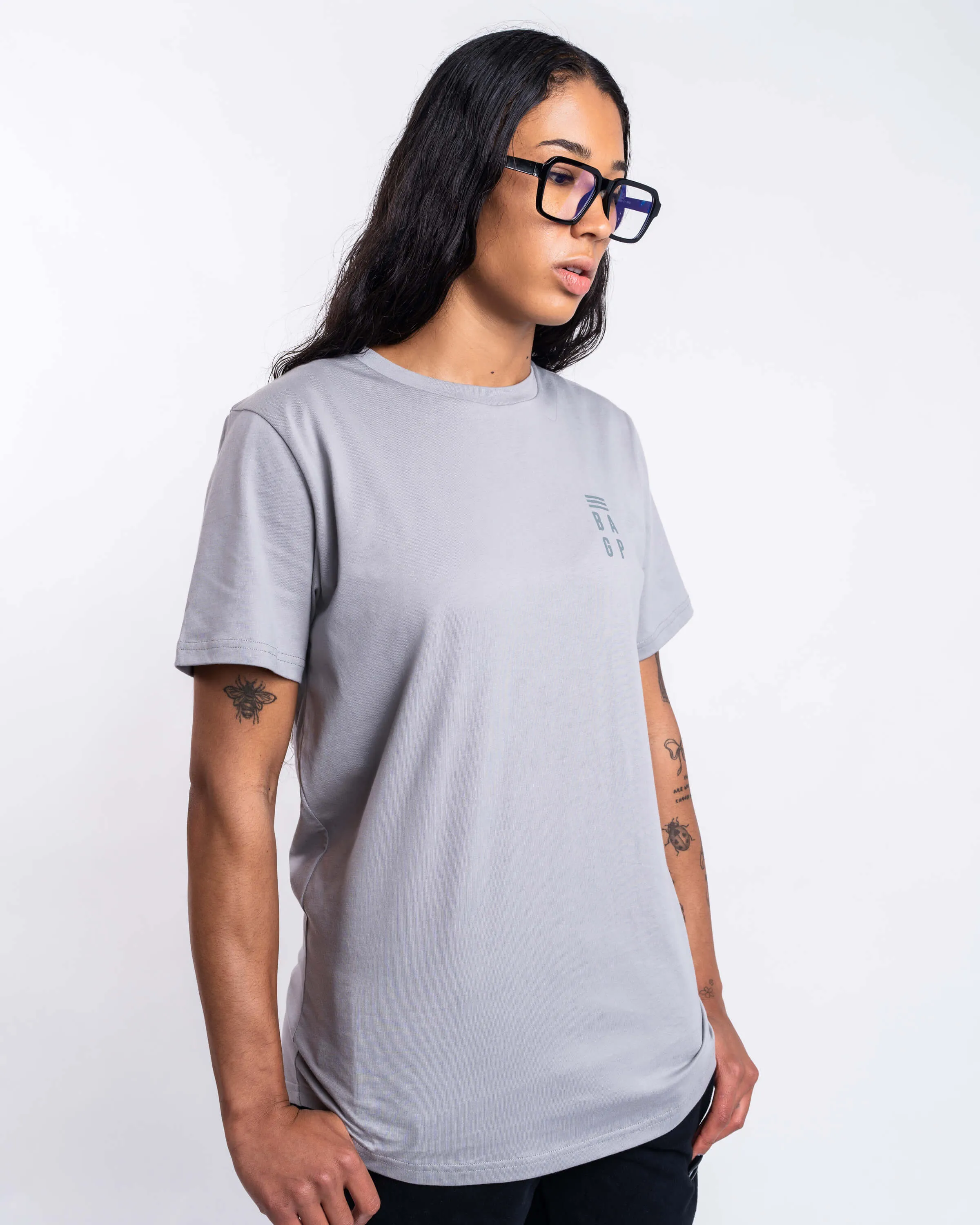 Signature Heavyweight Scallop T-Shirt - Steel Blue