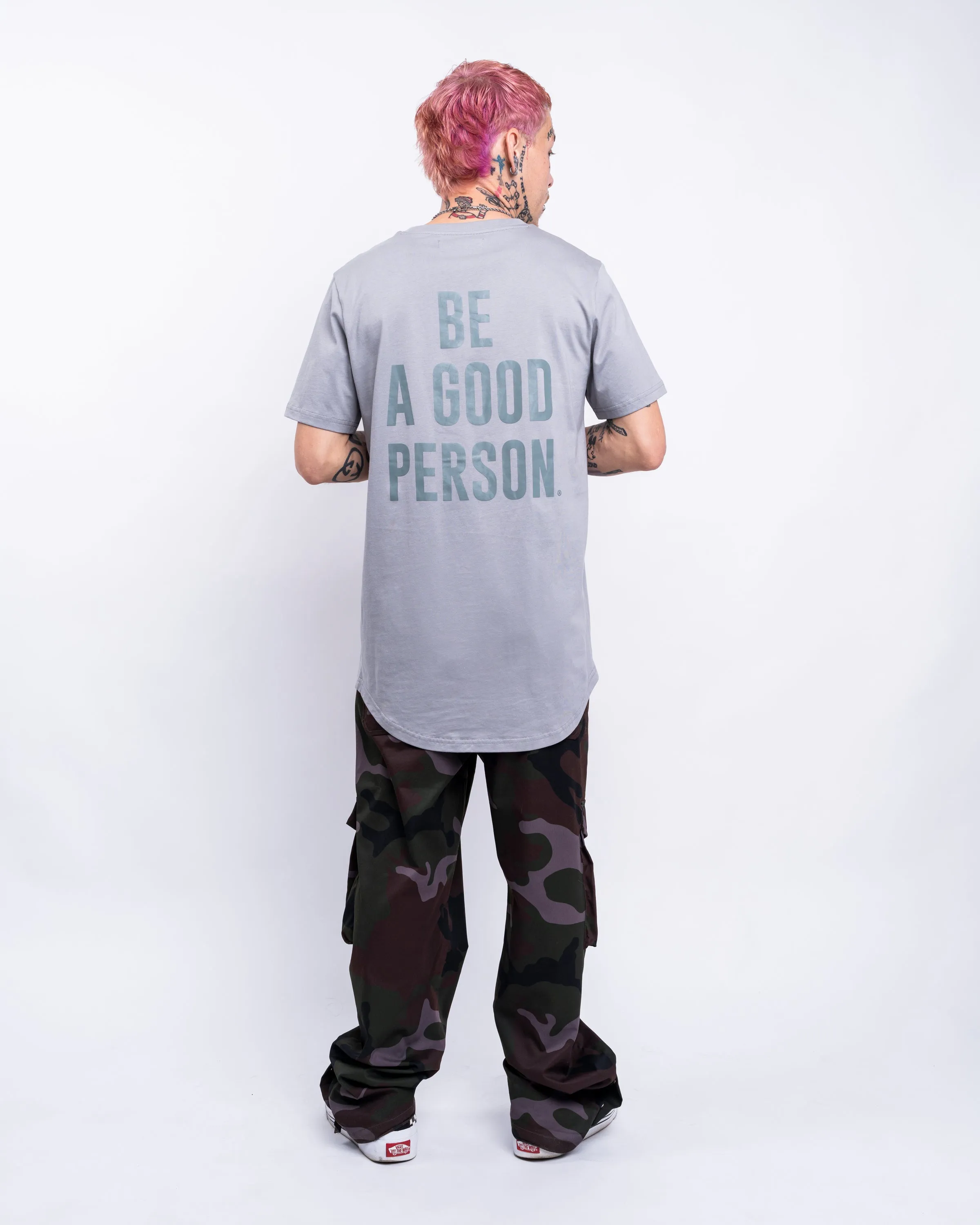 Signature Heavyweight Scallop T-Shirt - Steel Blue