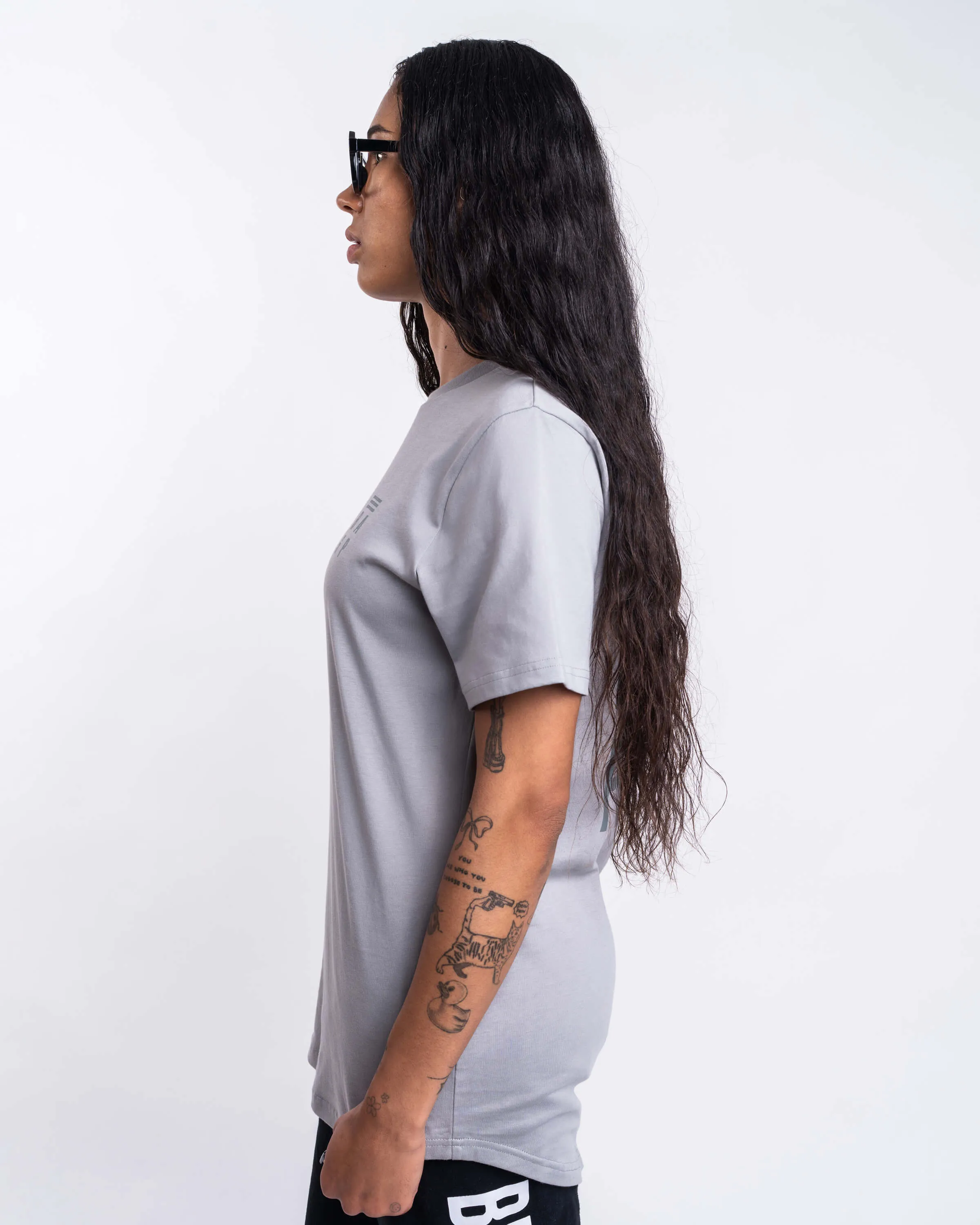 Signature Heavyweight Scallop T-Shirt - Steel Blue