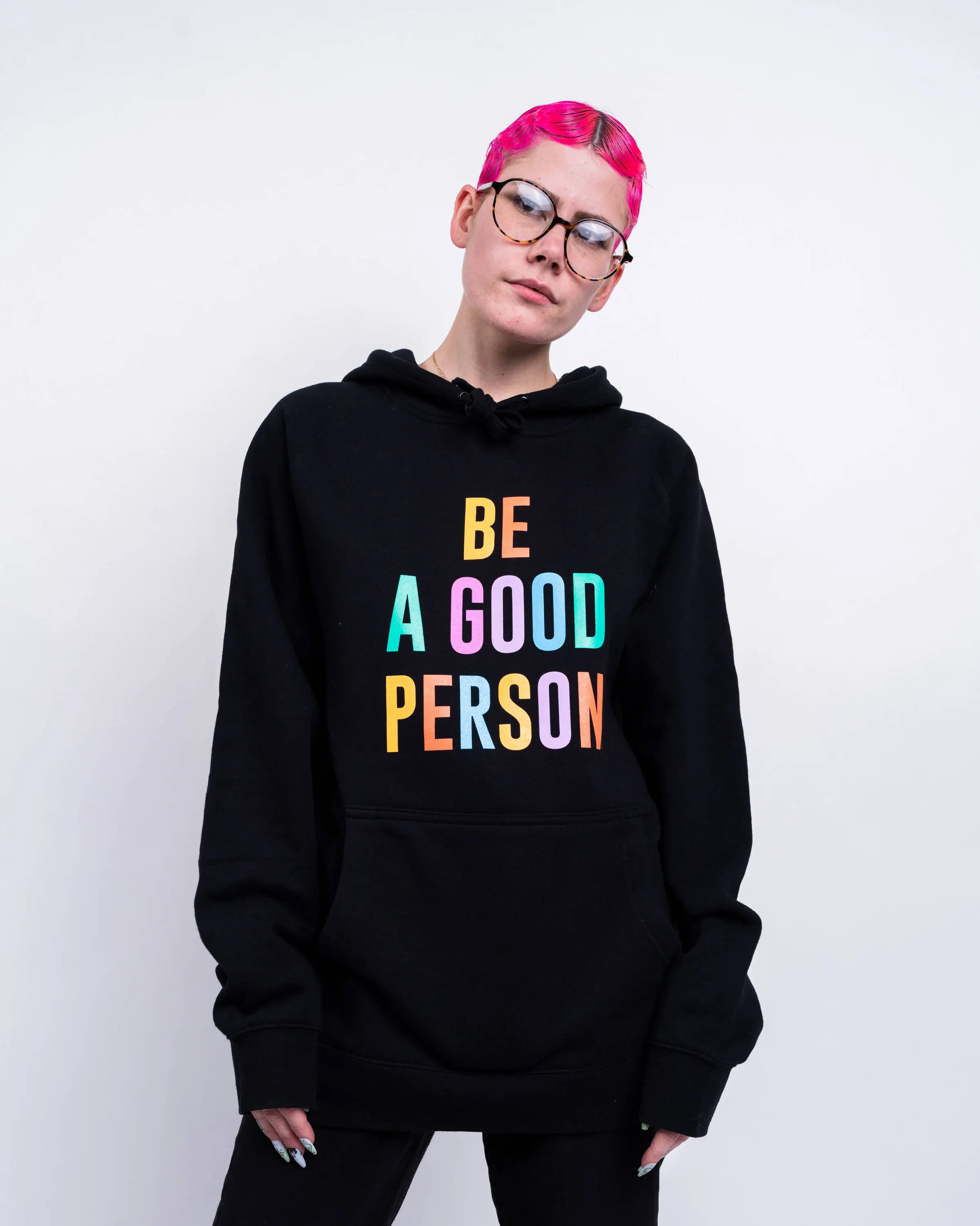 Signature Lightweight Hoodie - Black Color Spectrum