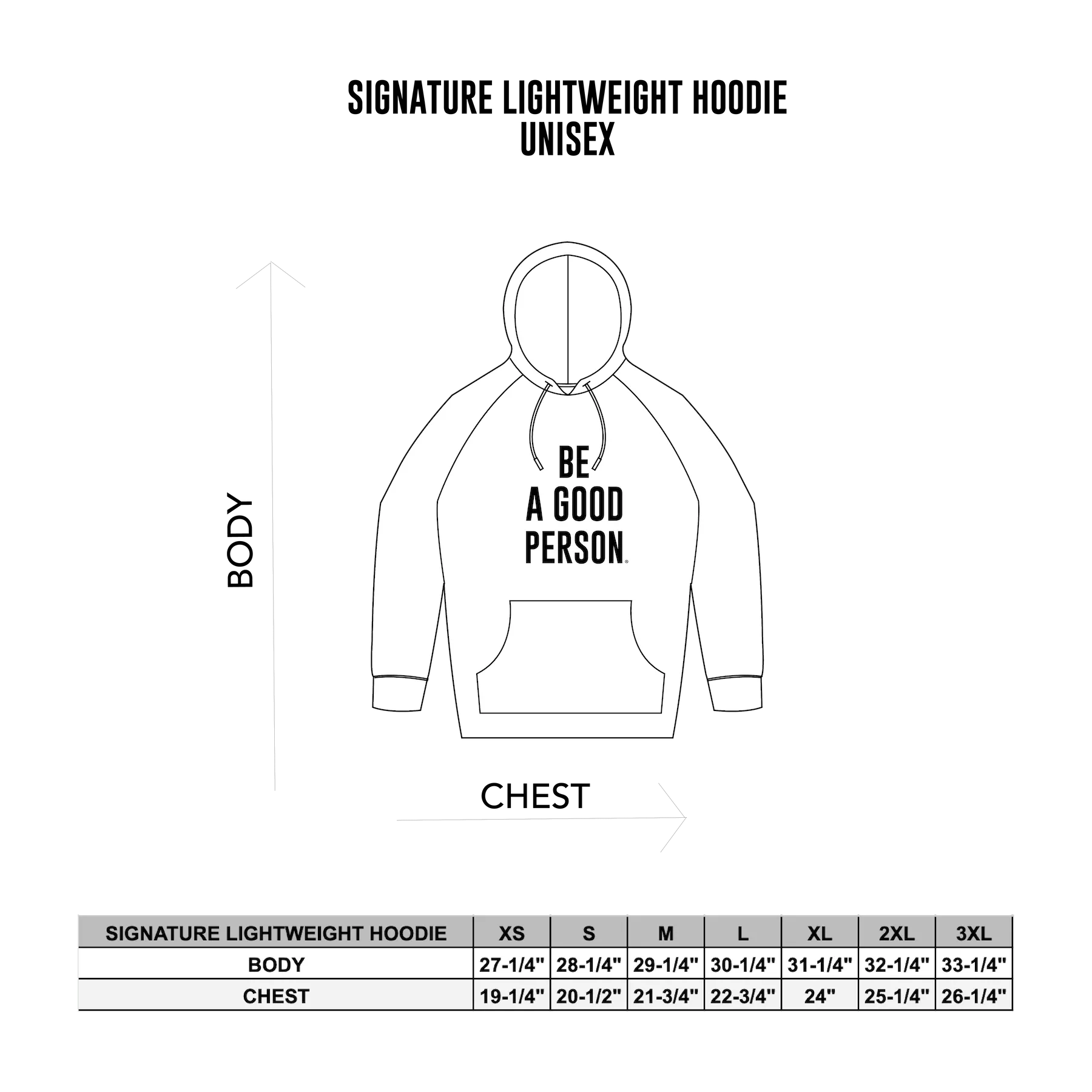 Signature Lightweight Hoodie - Black Color Spectrum